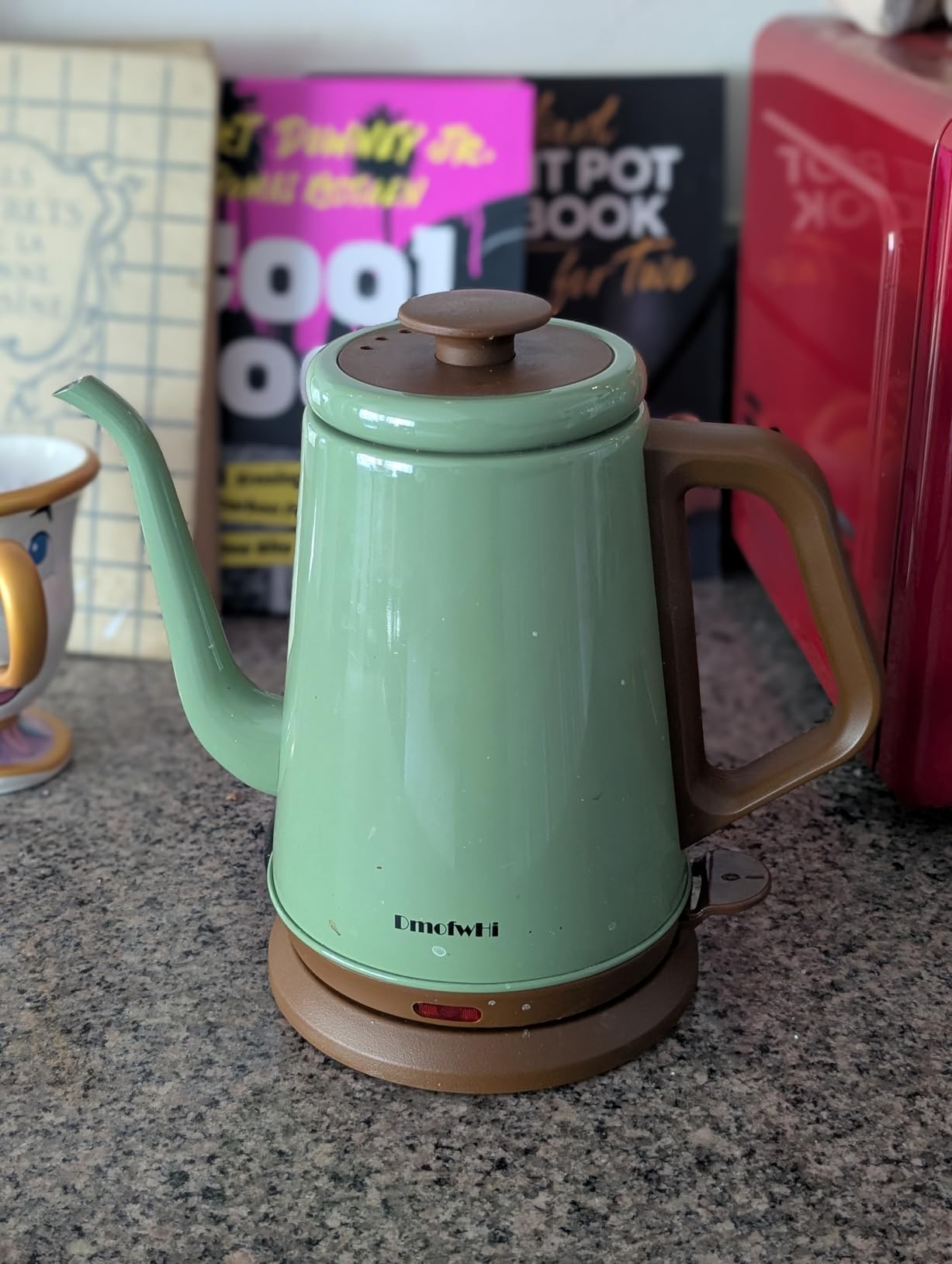 DmofwHi Gooseneck Electric Kettle(1.0L), 100% Stainless Steel BPA Free Classic Pour Over Coffee Kettle | Tea Kettle - Green customer photo 2