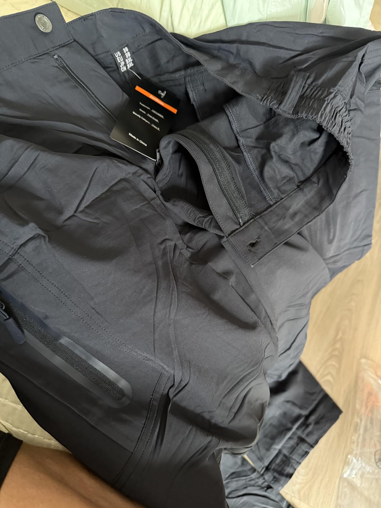 TACVASEN Men's Lightweight Hiking Tactical Pants Waterproof Quick Dry Cargo Work Rain Outdoor Pants 8 Pockets customer photo 1
