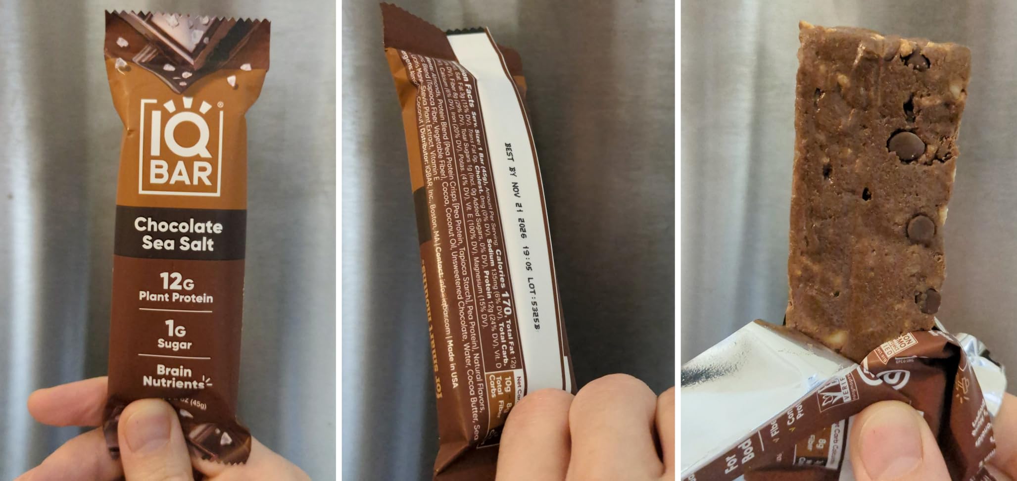 IQBAR Clean Protein Bars, Low Sugar Keto, Sampler Variety Pack 7-Count customer photo 2