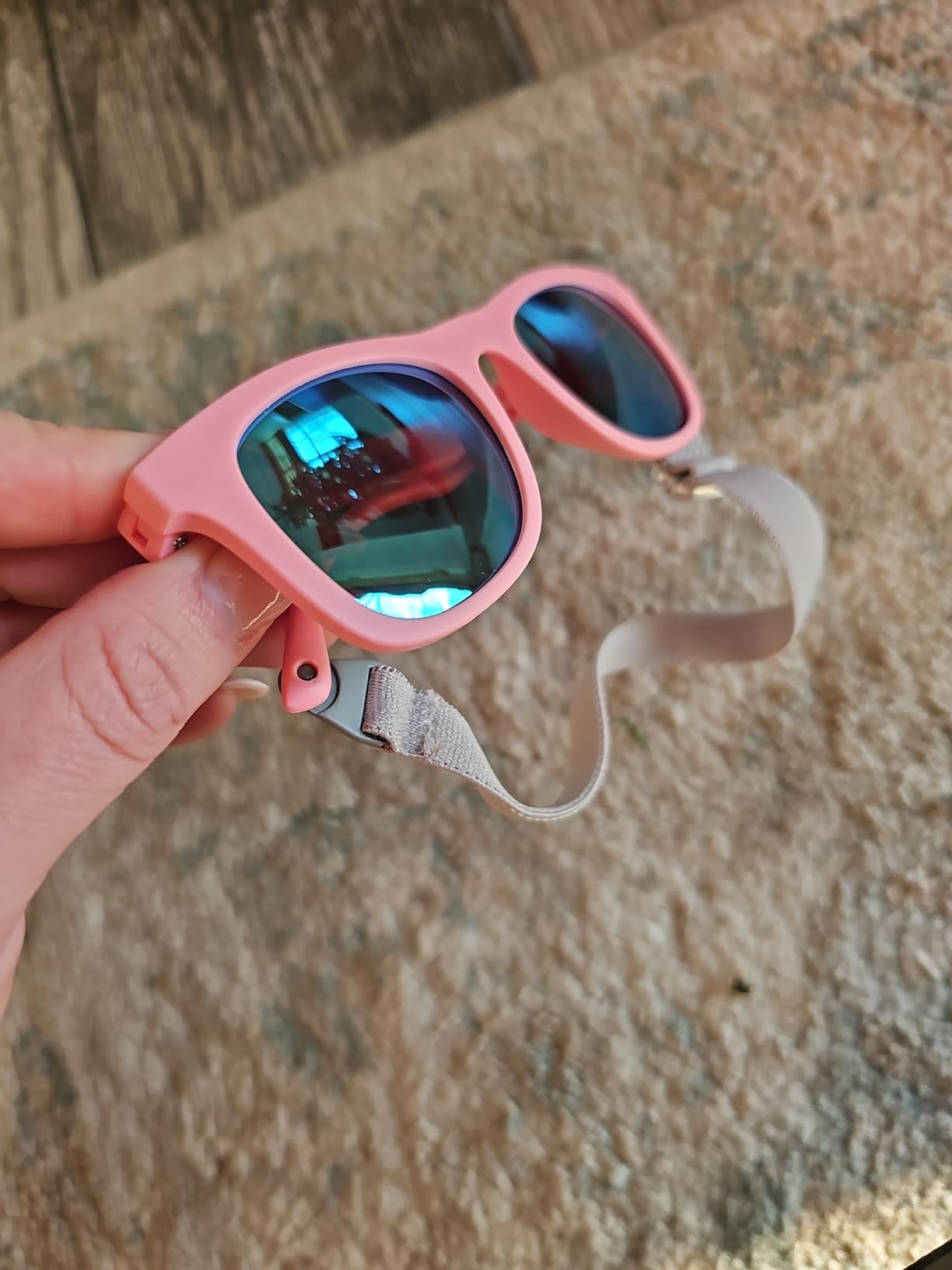 JAN & JUL Baby Toddler Kids’ Flexible UV-400 Polarized Sun-glasses with Strap for Girls Boys customer photo 2