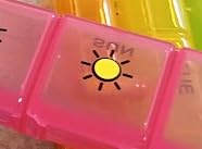 AUVON Weekly Pill Organizer 3 Times a Day, Color-Coded for Easy Tracking | Large 7 Day Pill Box 3 Times a Day, Portable Pill Case for Medication, Vitamins, Fish Oil and Supplements, Dual Protection customer photo 1
