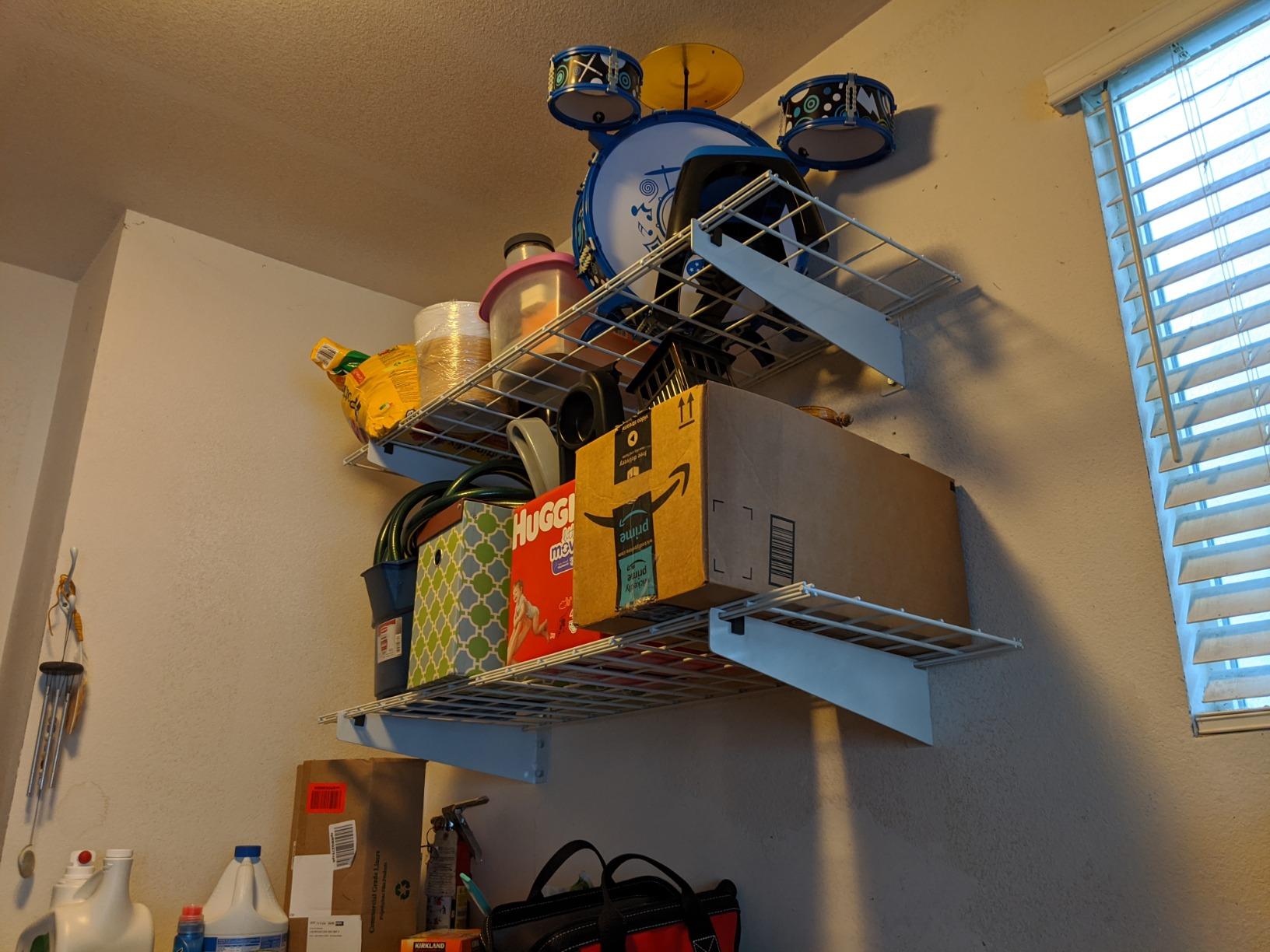 Wallmaster 15x45 Garage Wall Mount Shelves Heavy Duty Storage Shelves customer photo 1
