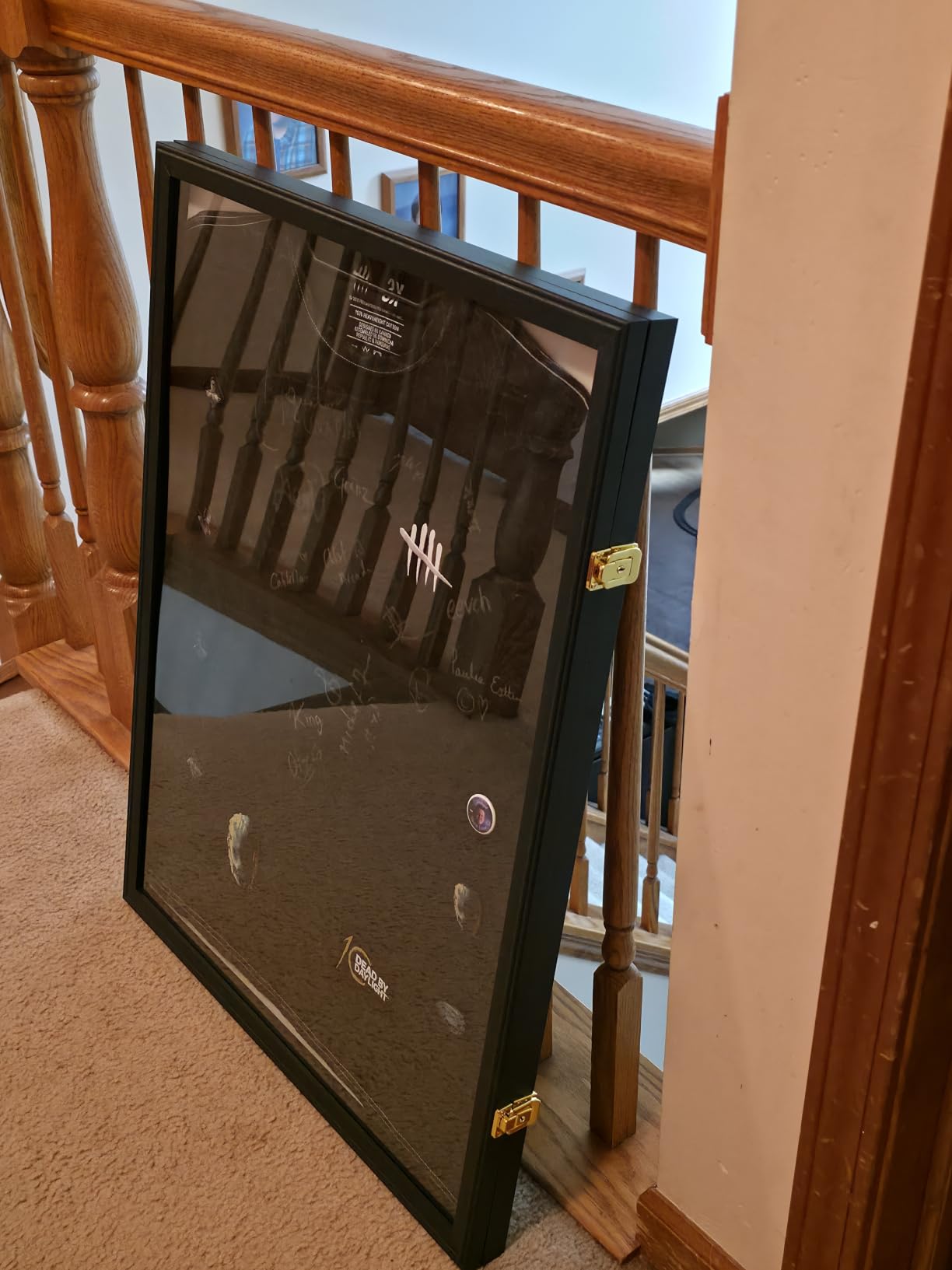 IHEIPYE Jersey Display Frame Case, Large Sport Jersey Shadow Box, Black customer photo 1