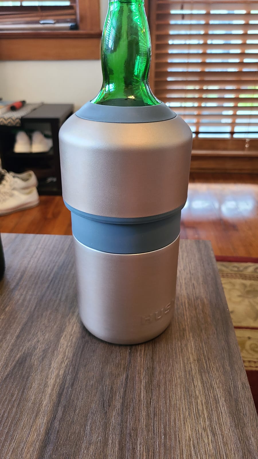 Huski Wine Chiller | Award Winning Iceless Design | Keeps Wine Cold up to 6 Hours | Wine Accessory | Next Generation Ice Bucket | Fits Some Champagne Bottles | Perfect Gift for Wine Lovers (Champagne) customer photo 2