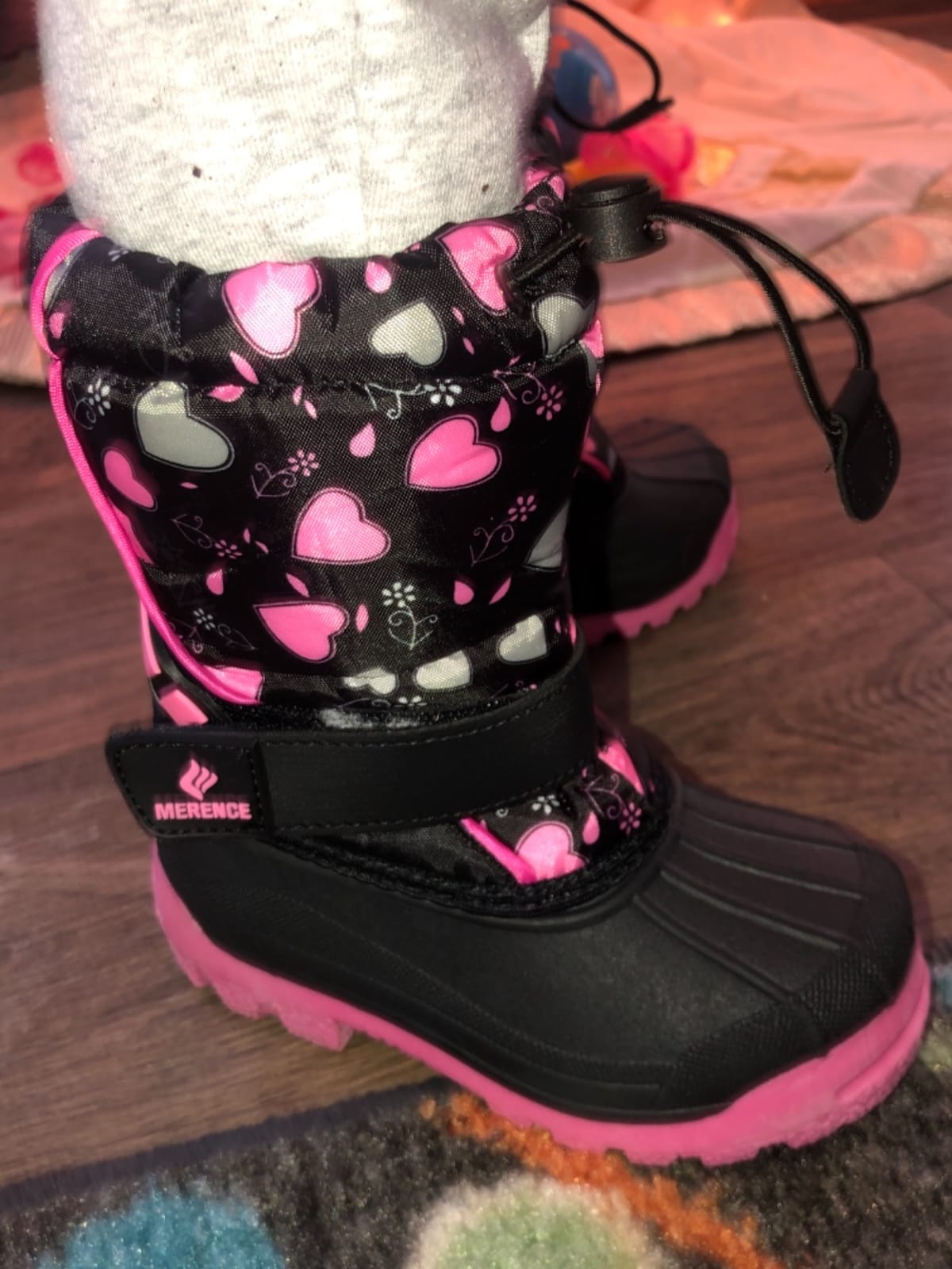 CIOR Kids Waterproof Winter Snow Boots,Warm Fur Lined customer photo 1