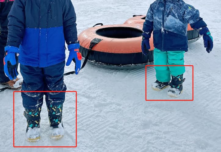 CIOR Kids Waterproof Winter Snow Boots,Warm Fur Lined customer photo 2