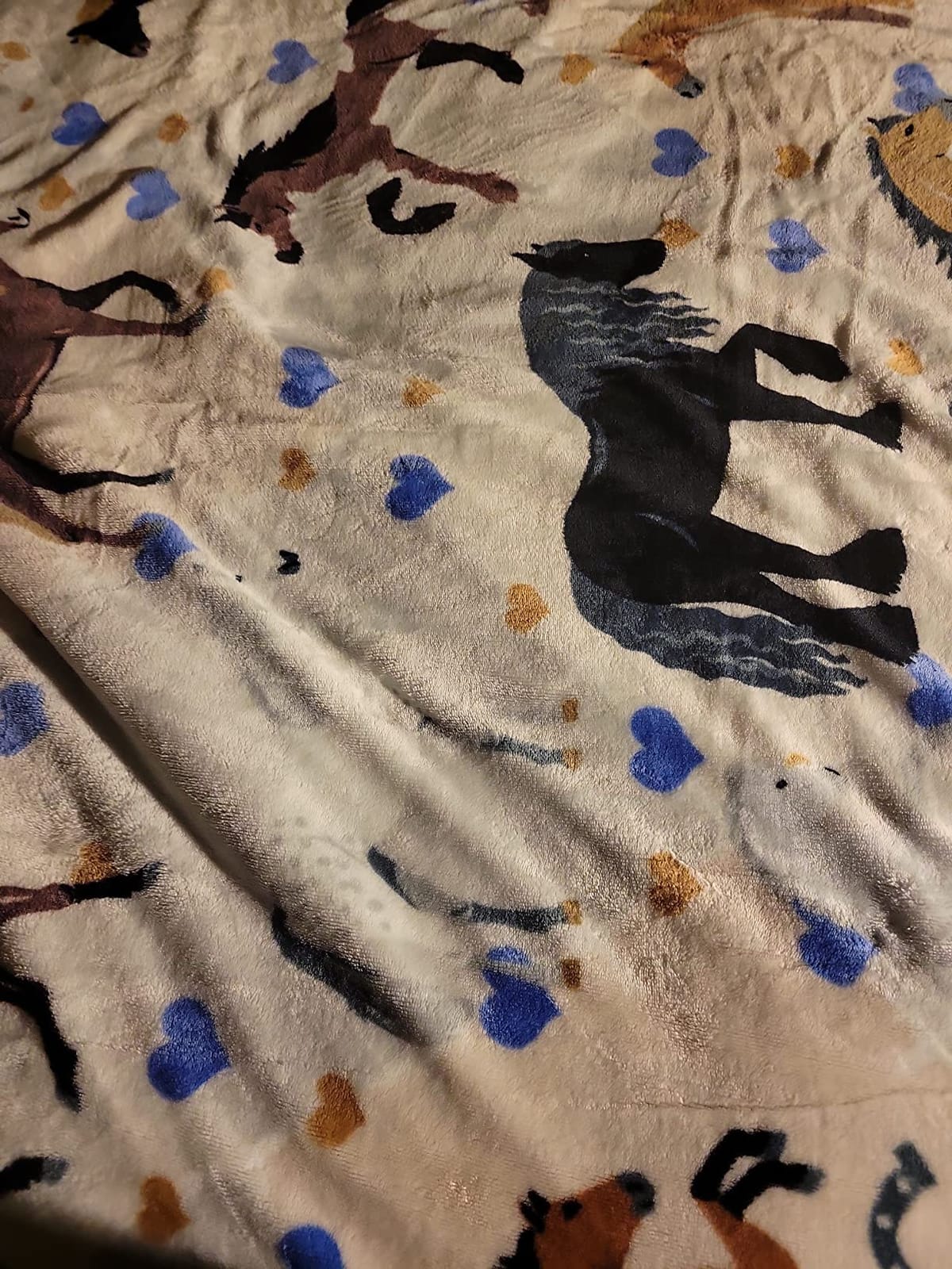 Horse Blanket for Girls, 50x60 Soft and Cozy Horse Throw Blanket for Girls customer photo 1
