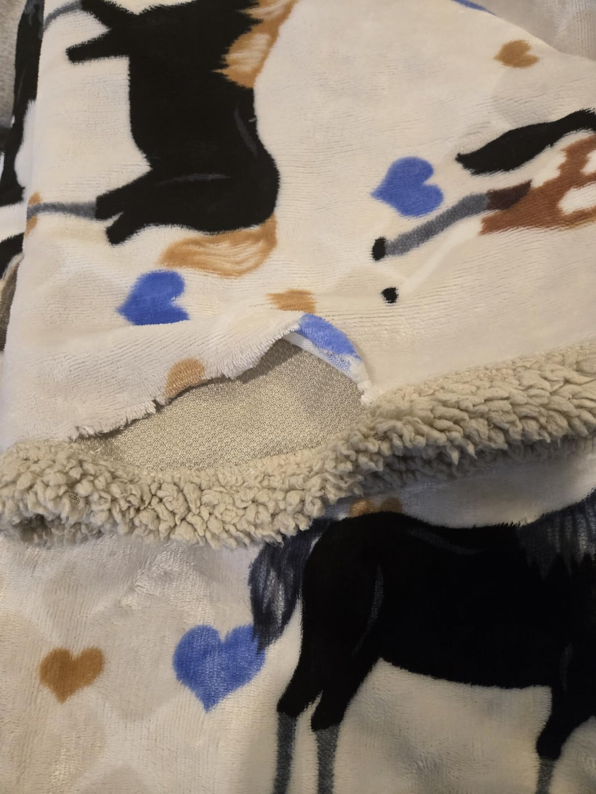 Horse Blanket for Girls, 50x60 Soft and Cozy Horse Throw Blanket for Girls customer photo 2