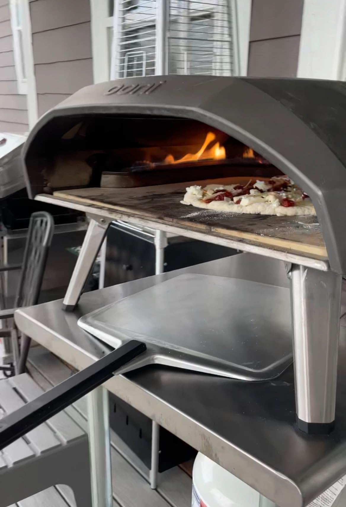 ooni 12' Aluminium Metal Pizza Peel - 12 Inch Lightweight Peel with Long Handle, Rectangle Pizza Turner customer photo 1