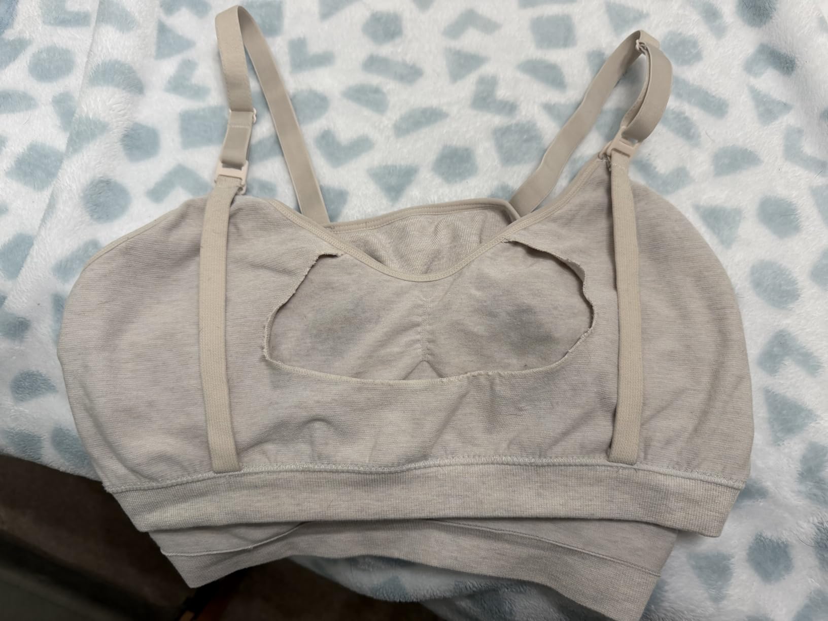 GXXGE 3Pack Hands Free Pumping Bra, Adjustable Pumping & Nursing Bra with EasyClip for All Breast Pumps Cotton Sleep Bra customer photo 1