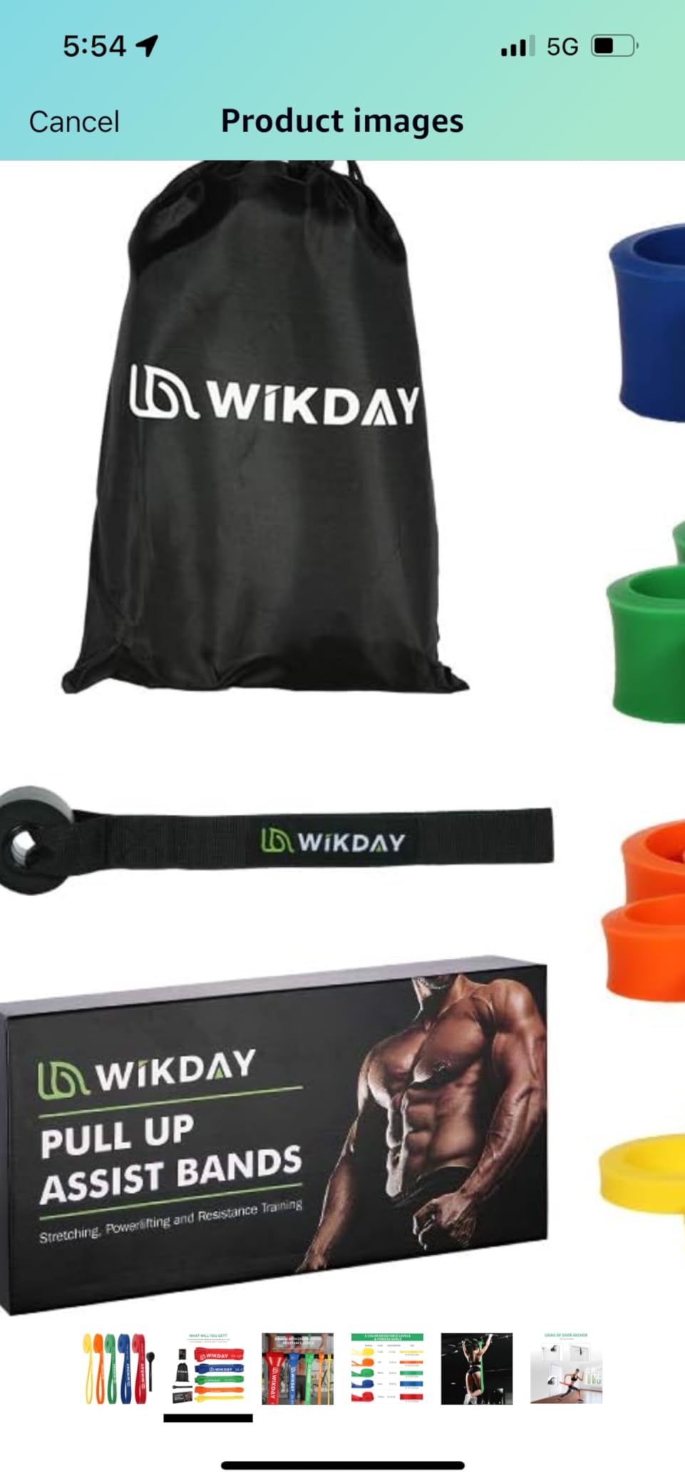 WIKDAY Resistance Bands for Working Out with Door Anchor customer photo 2