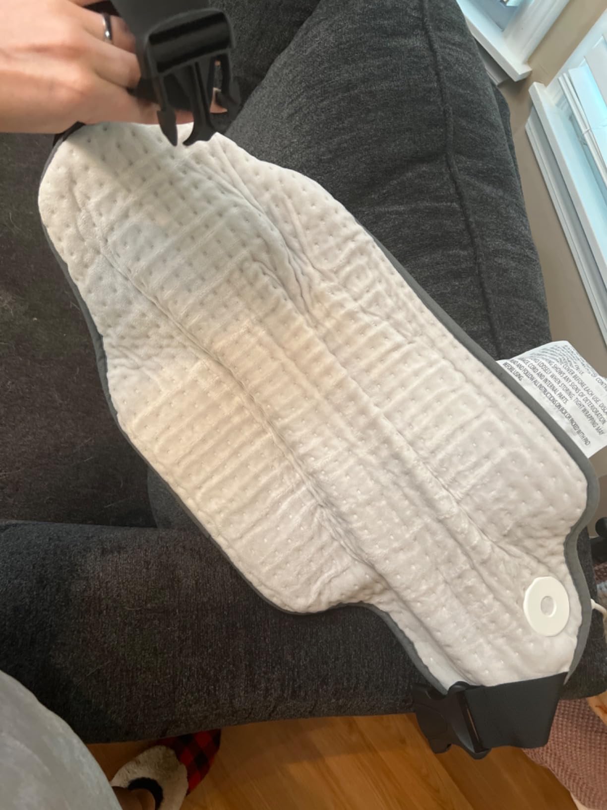 Comfytemp Heating Pad for Back & Period Abdomen, FSA Eligible HSA, XL, Grey customer photo 2