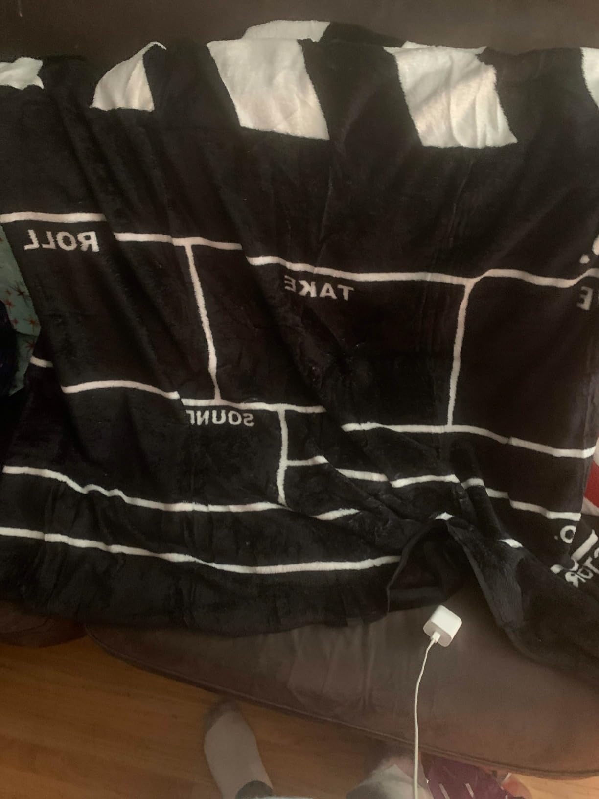 Jekeno Movie Gifts Blanket Clapperboard Throw Blanket customer photo 2