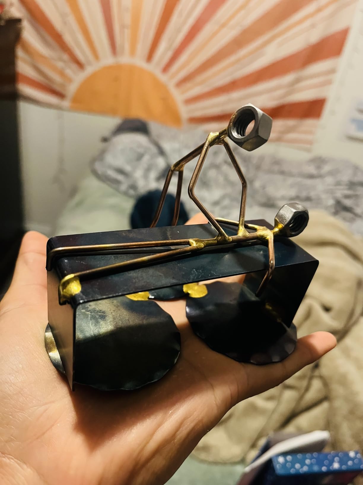 Massage Therapist - Handmade Metal Figurine - Hand Welded Metal Art and Recycled Metal Sculptures - Unique Desk Accessories, Medical Office Decor, & Massage Therapist Gifts customer photo 1