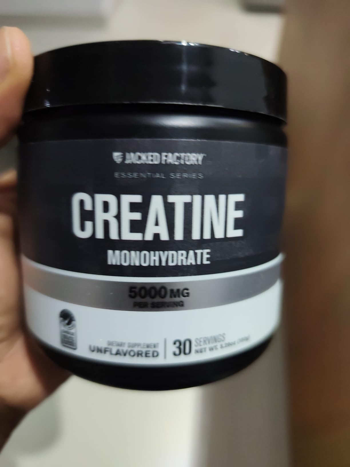 Jacked Factory Creatine Monohydrate Powder 425g - 5g Daily Micronized Creatine Monohydrate for Men and Women, Vegan-Friendly, Third-Party Tested - 85 Servings, Unflavored customer photo 1