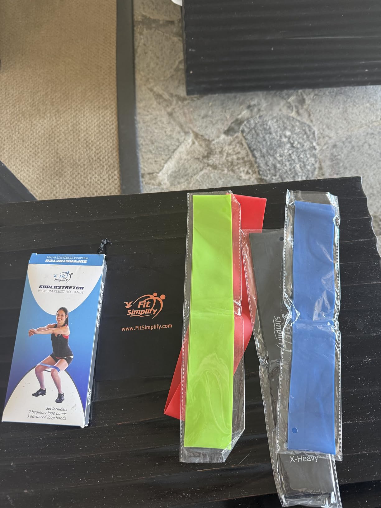 Resistance Bands for Working Out, 5-Pack Elastic Exercise Bands for Strength Training, Stretching, Workout; Home Gym Equipment for Women Men, Pilates Yoga Physical Therapy, Leg Glute Arm Exercise Kit customer photo 2