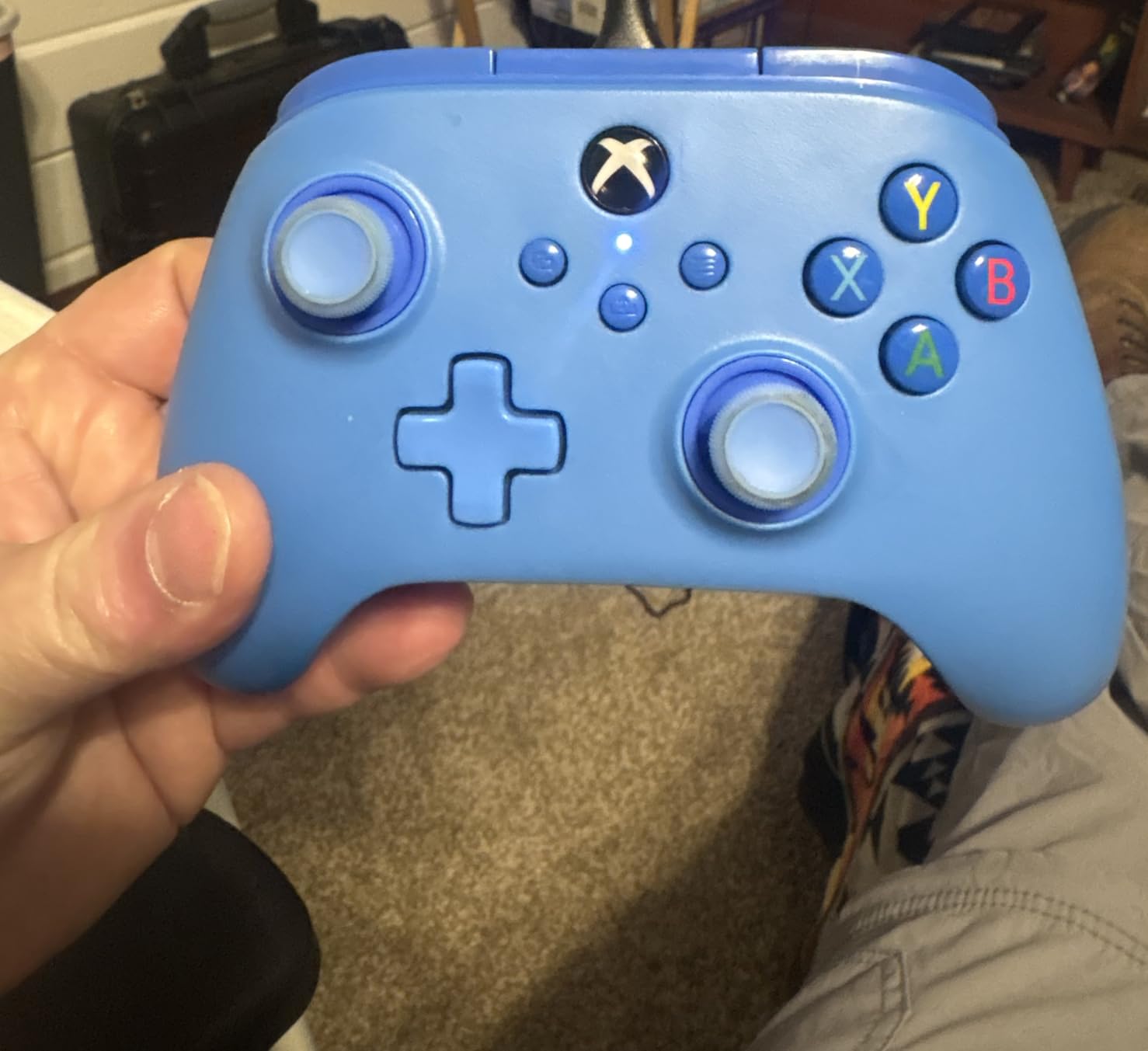 PowerA Wired Controller for Xbox Series X|S - blue, gamepad, video game/gaming controller, works with Xbox One, Officially Licensed customer photo 1