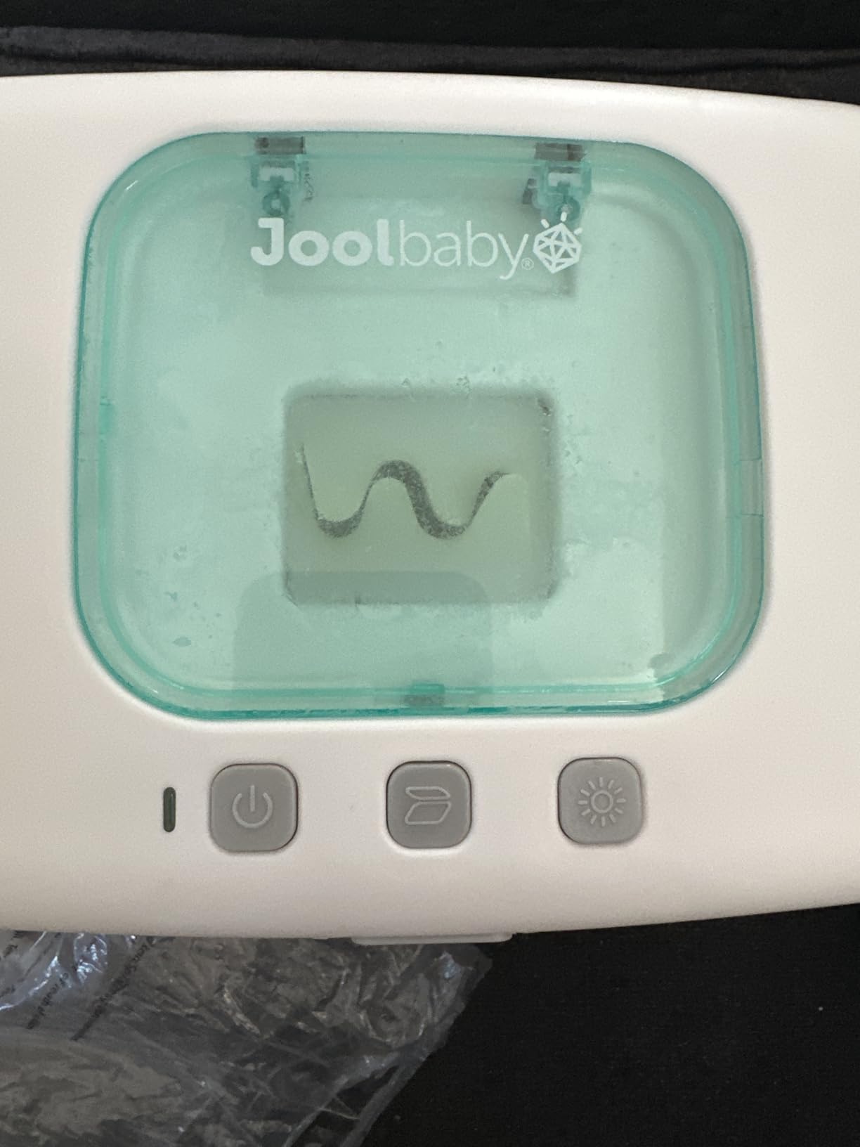 Jool Baby TinyBums Baby Wipe Warmer & Dispenser with LED Changing Light & On/Off Switch (Aqua) customer photo 2