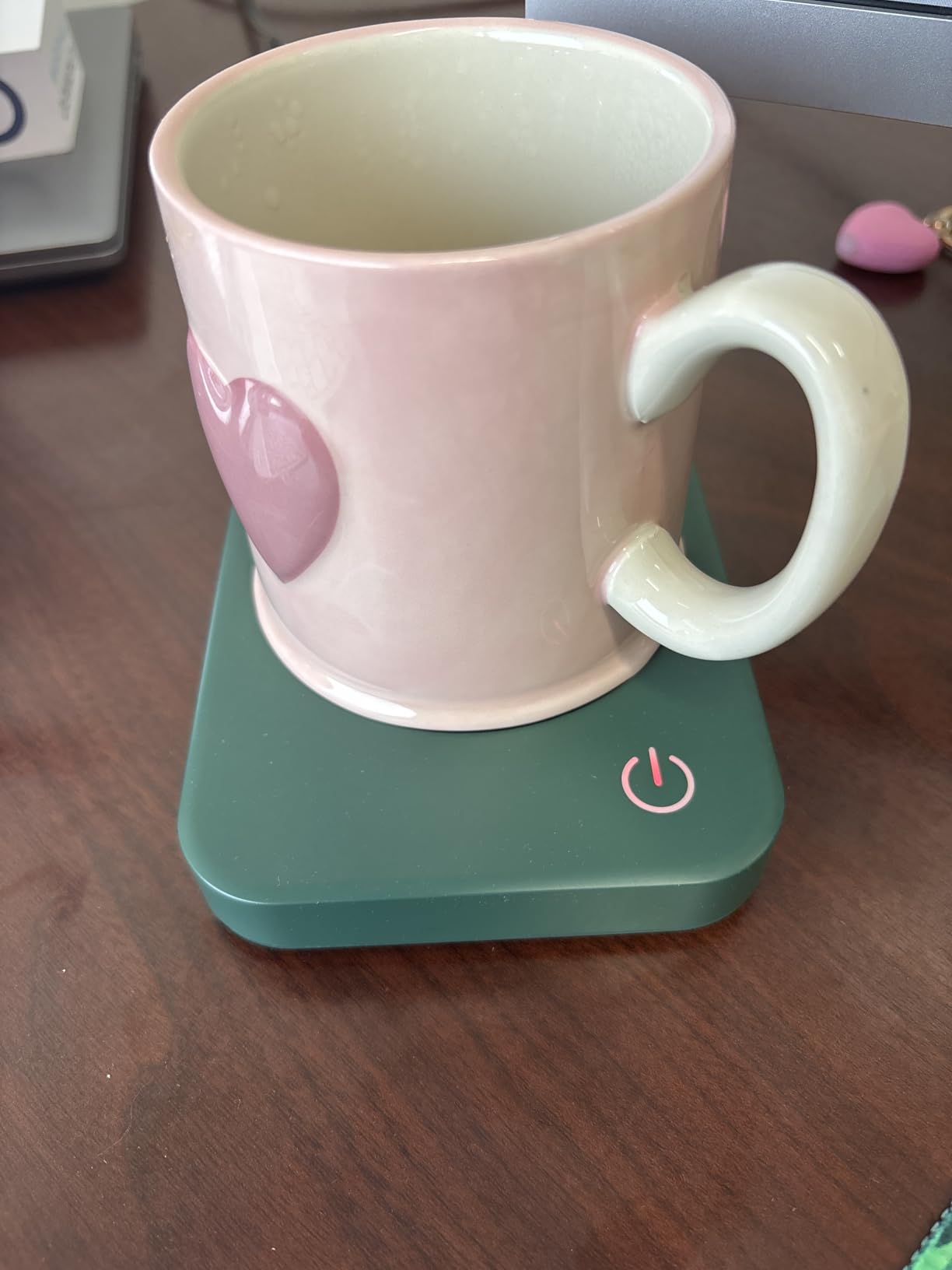 VOBAGA Coffee Mug Warmer for Desk with Auto Shut Off & 3-Temp Settings, Coffee Cup Warmer with Smart Safety Alert Home Office Accessory, Perfect for Coffee, Tea, Milk (No Mug) customer photo 1