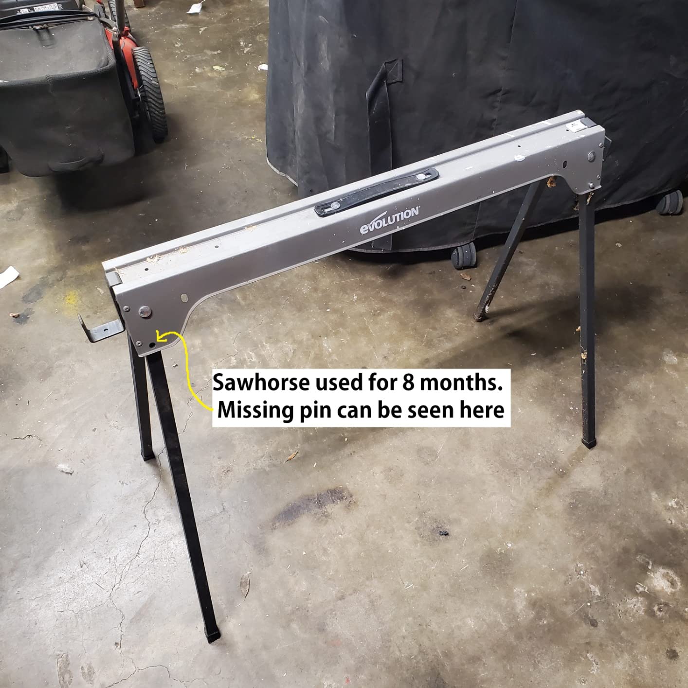 Evolution Power Tools Compact Folding Saw Horses Twin Pack (Aka Saw Bench, Sawhorse Pair) - Supports Up to 500KG - Lightweight & Portable (EVOSH1) customer photo 1