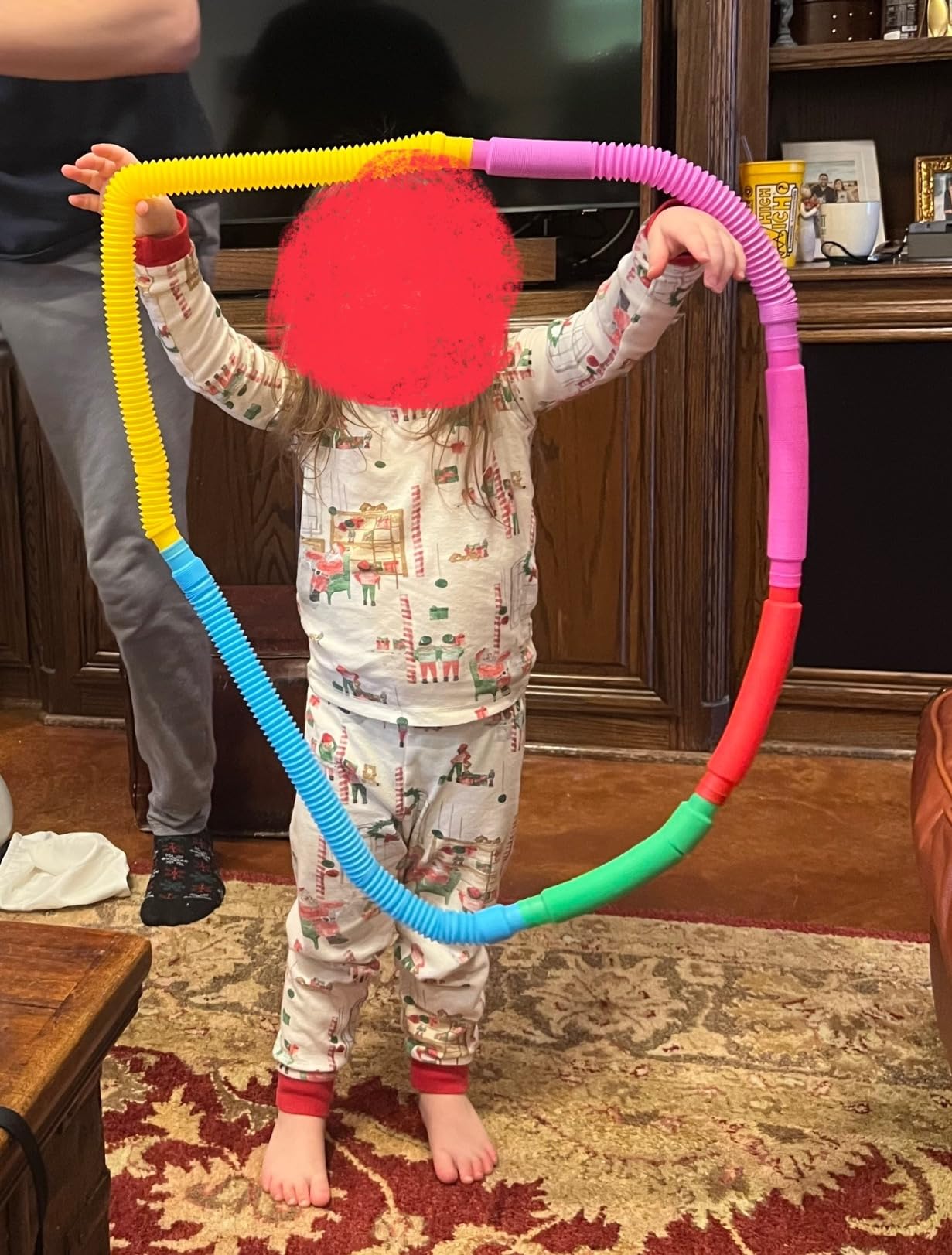 Nutty Toys Pop Tubes - Large 8-Pack Sensory Toys - Creative STEM Learning for Kids & Toddlers - Connect & Pop! Top ADHD Autism Fidget 2026, Best Boy & Girl Christmas Stocking Stuffers Gifts Idea customer photo 2