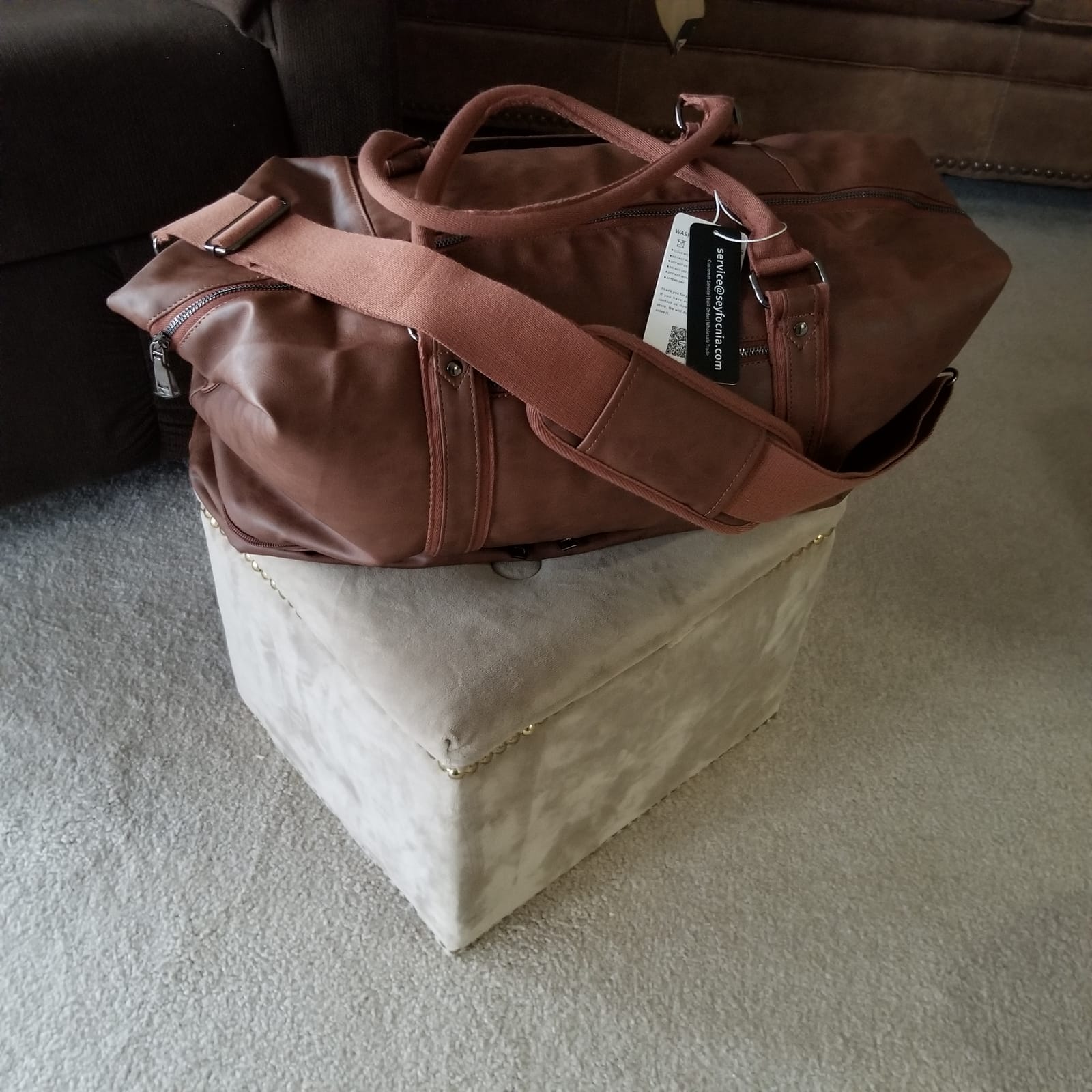 Weekender Overnight Bag Carry On Bag Travel Bag with Shoe Pouch customer photo 1