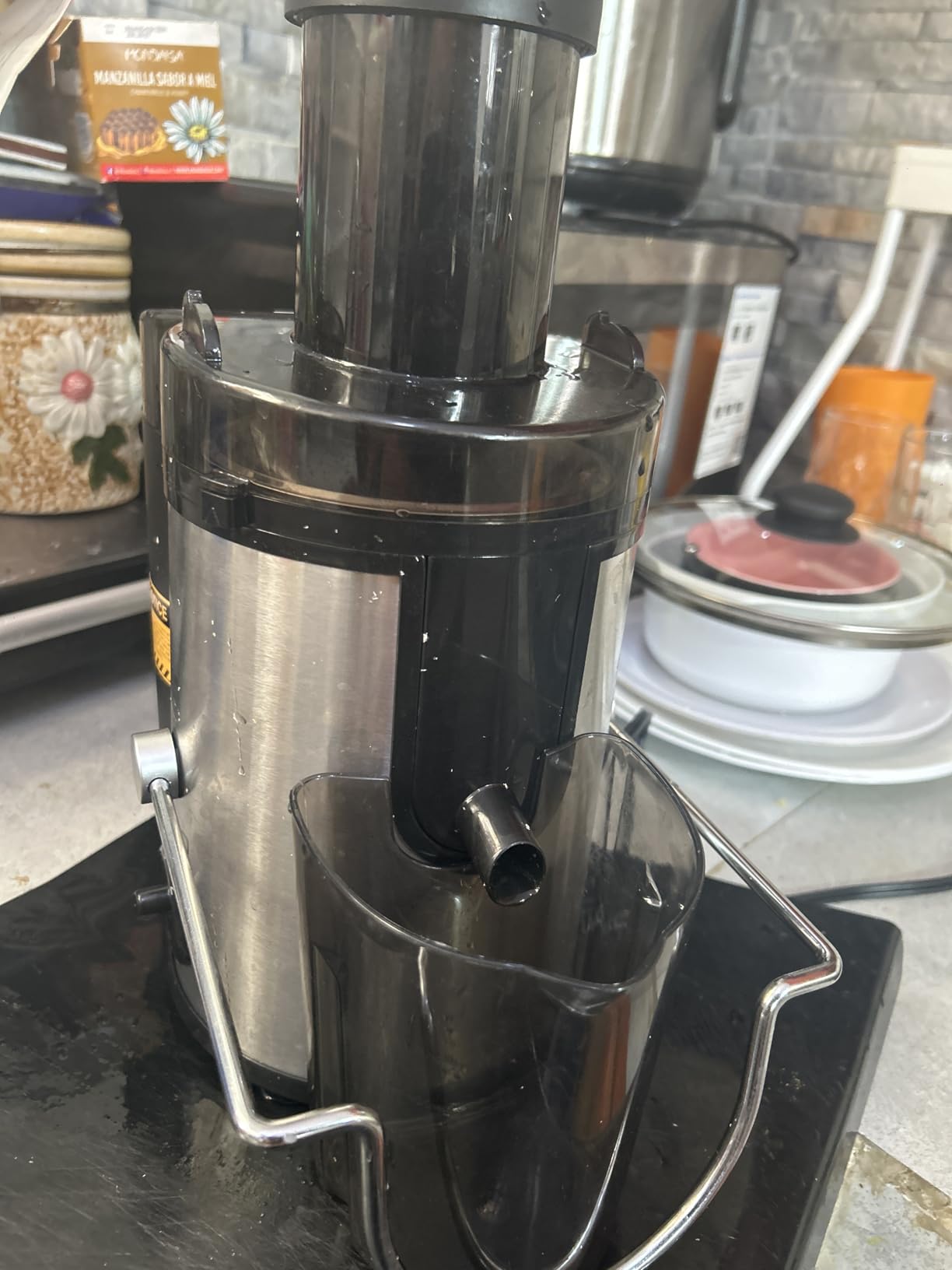 QCen Juicer Machine 500W Centrifugal Juicer with Extra Wide Feed Chute customer photo 2