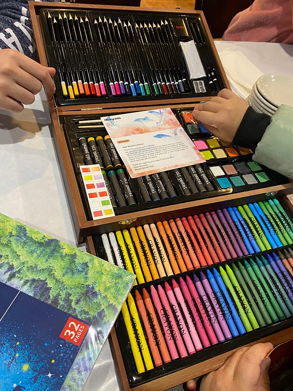 iBayam Art Supplies,150-Pack Deluxe Art Set Crafts Drawing Painting Kit customer photo 2