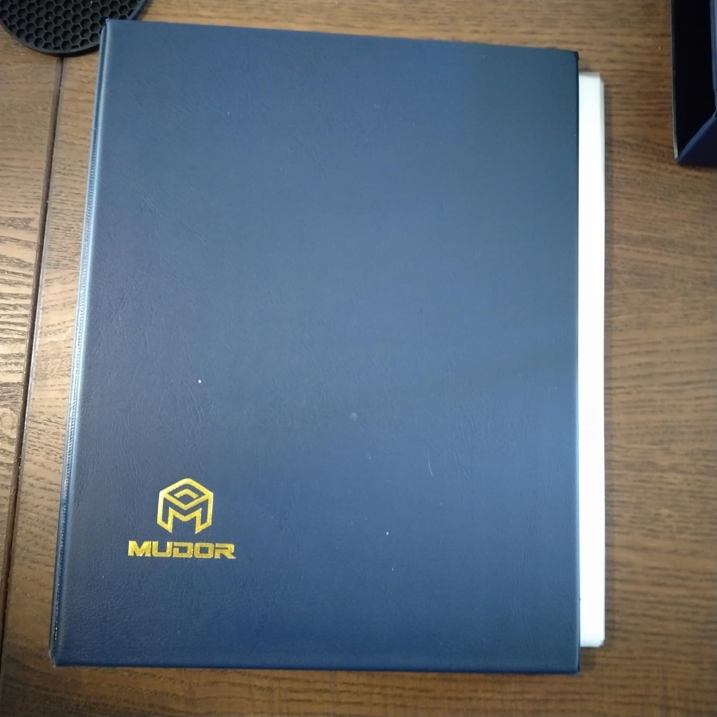 MUDOR Stamp Binder with Slipcase, Empty Stamp Collecting Albums, Blue customer photo 2