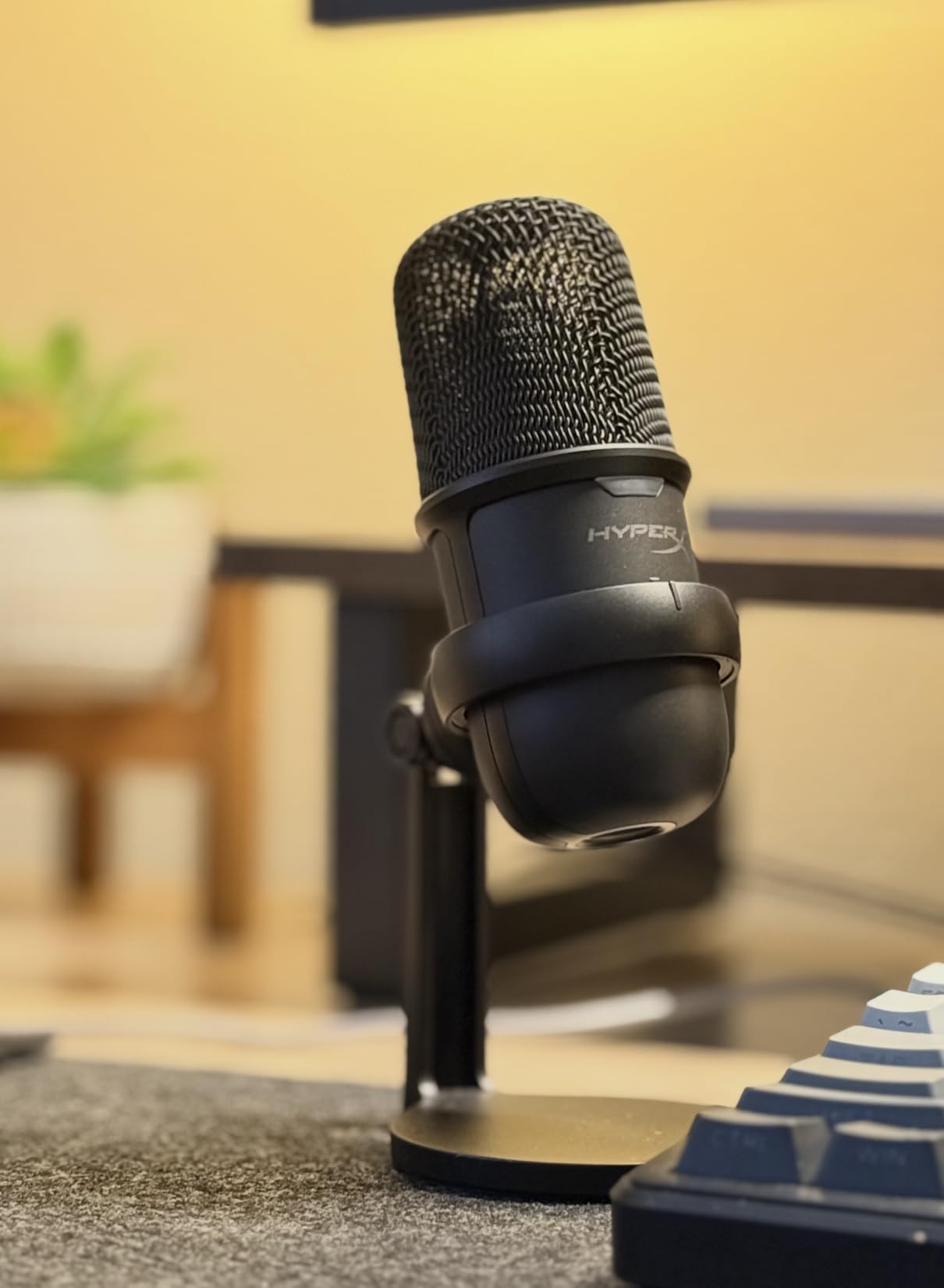HyperX SoloCast – USB Condenser Gaming Microphone, for PC, PS4, PS5 and Mac, Tap-to-Mute Sensor, Cardioid Polar Pattern, great for Streaming, Podcasts, Twitch, YouTube, Discord,Black customer photo 1
