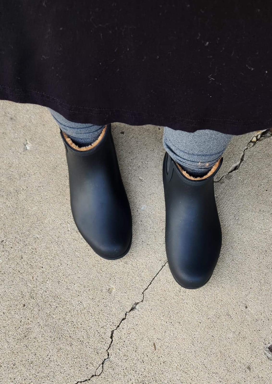 Chooka Women's Delridge Waterproof Faux Fur Chelsea Rain Boot Slip On customer photo 1