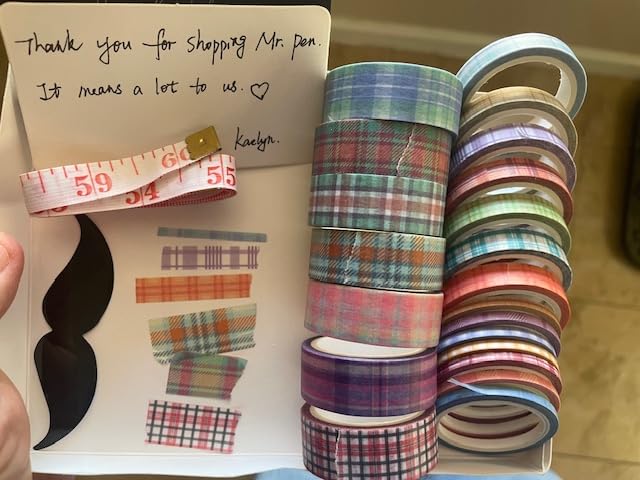 Mr. Pen- Washi Tape Set, 21 Rolls, Assorted Sizes, Floral customer photo 2