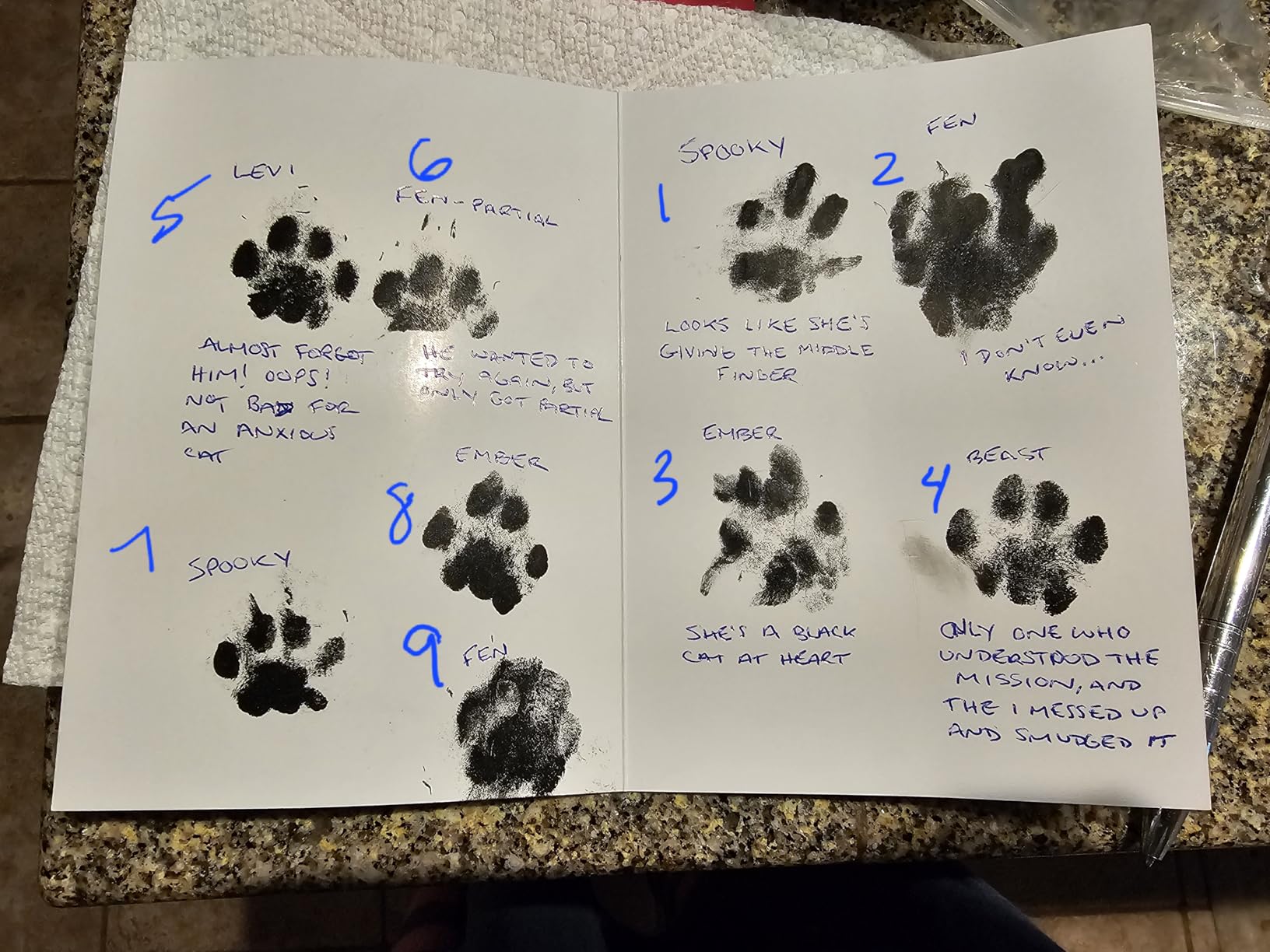 4pk Inkless Baby Hand and Footprint Kit, Mess Free Ink Pads (Jet Black, R) customer photo 2