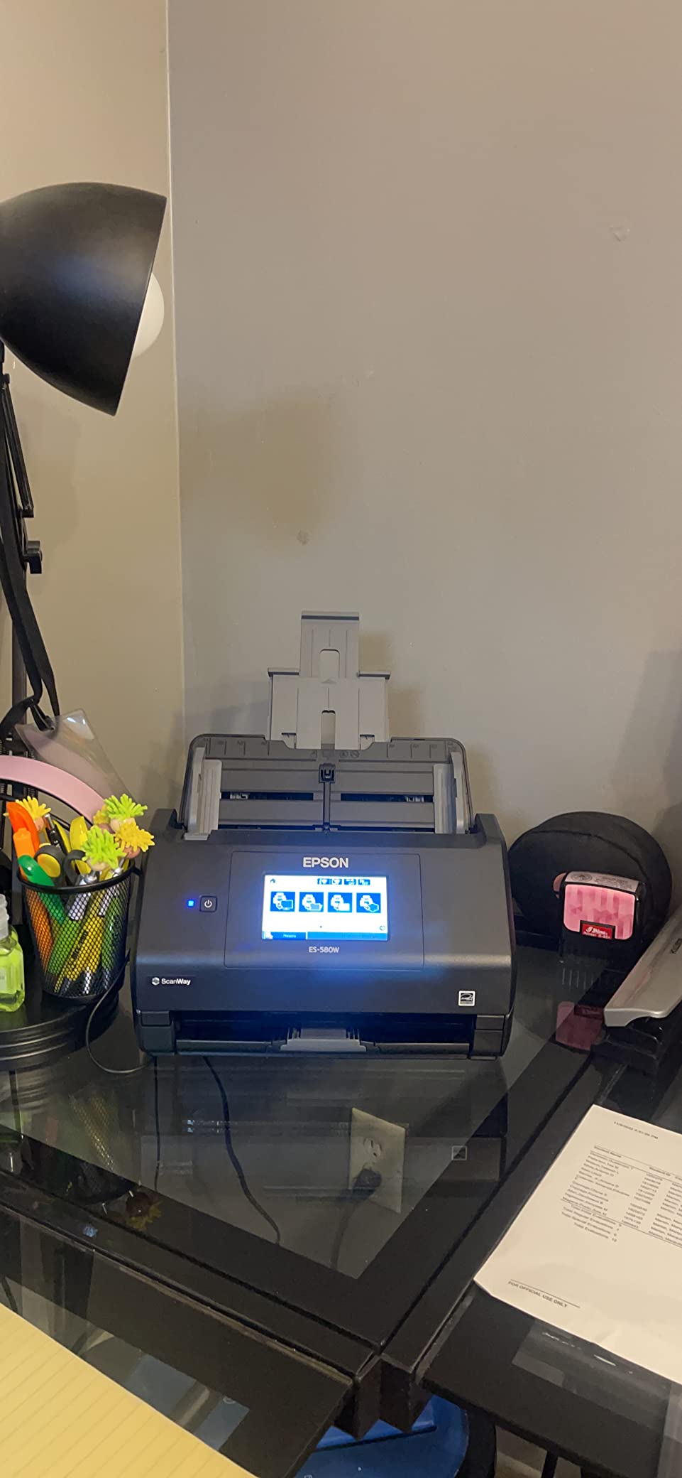 Epson Workforce ES-580W Wireless Color Duplex Desktop Document Scanner customer photo 2