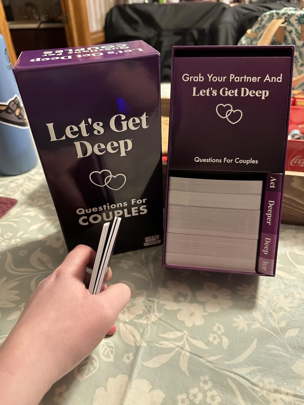 Let's Get Deep by Relatable, A Question Card Game for Couples, Great for Date Night Ideas, Couples Gifts, Wedding Gifts, and Long Distance Relationship Gifts, Includes 200 Cards to Build Up Intimacy customer photo 2