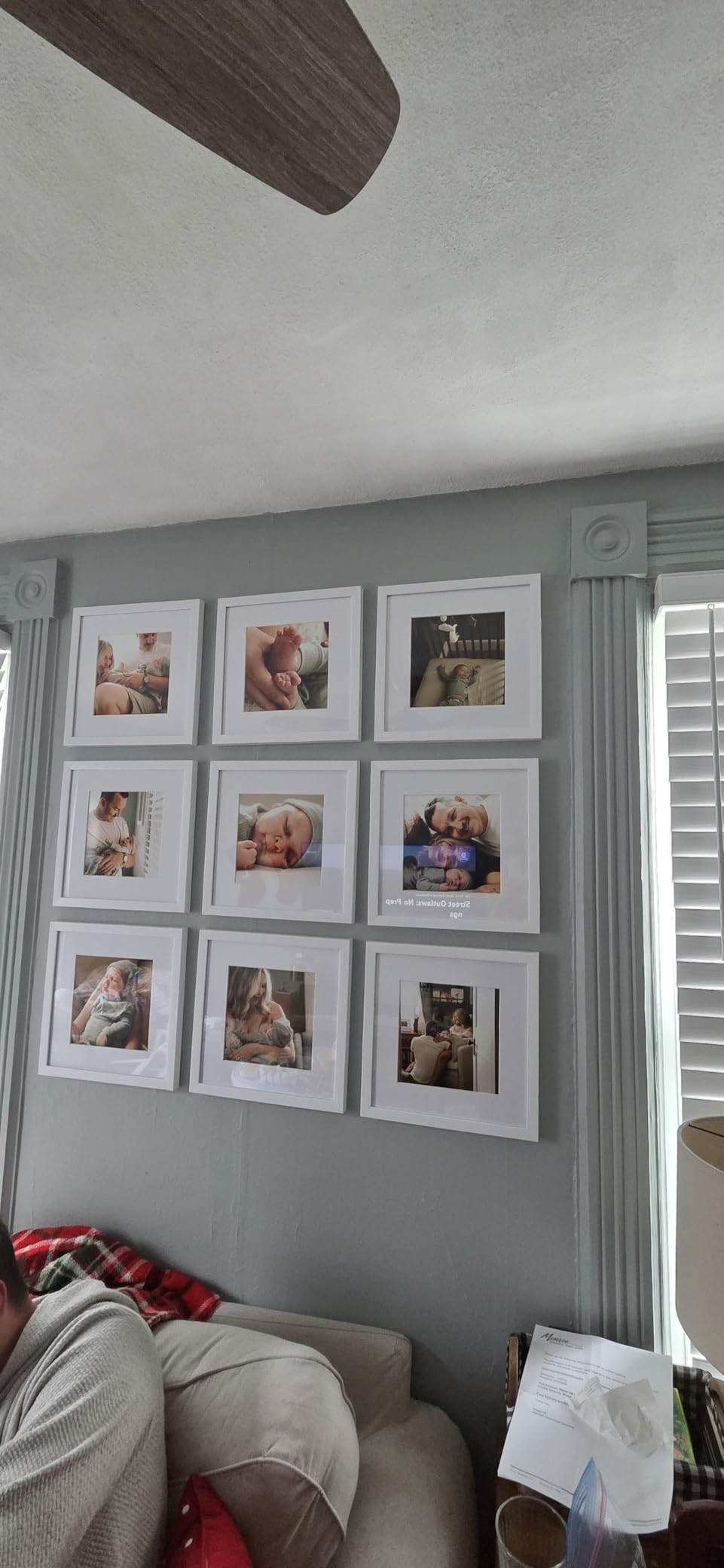 Sheffield Home 9 Piece Gallery Wall Frame Set, 11x14 in. matted to 8x10 in. (Matte Black) customer photo 2