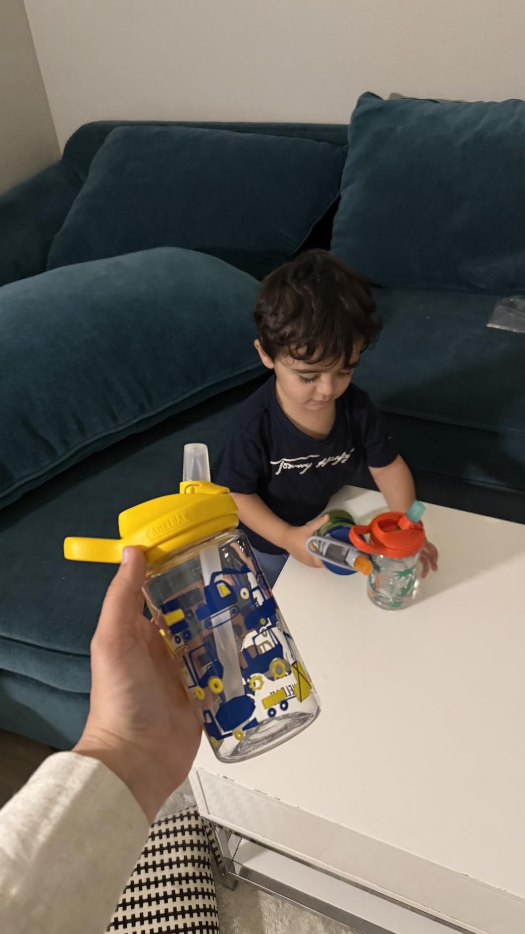 CamelBak Eddy+ Kids Water Bottle with Bite Valve Straw, Leak‑Resistant Easy Sip Design for Everyday Hydration, 14oz customer photo 1