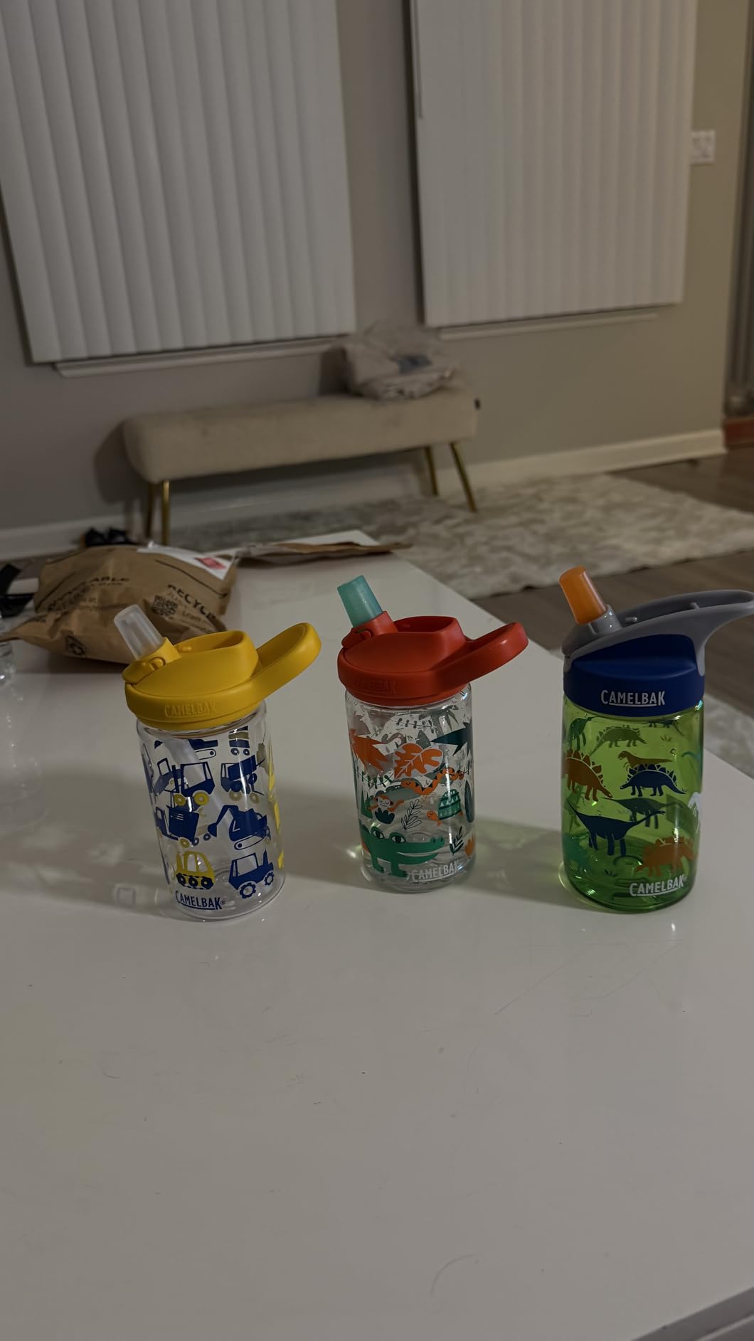 CamelBak Eddy+ Kids Water Bottle with Bite Valve Straw, Leak‑Resistant Easy Sip Design for Everyday Hydration, 14oz customer photo 2