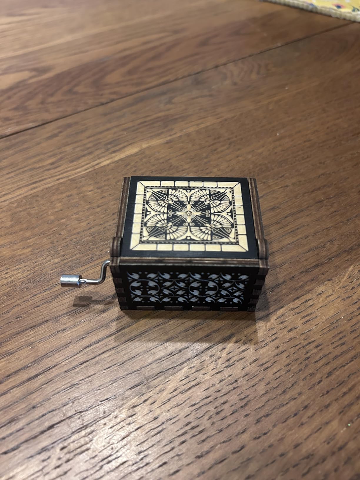 Can't Help Falling in Love Wood Music Box, Antique Engraved Music Boxes customer photo 1