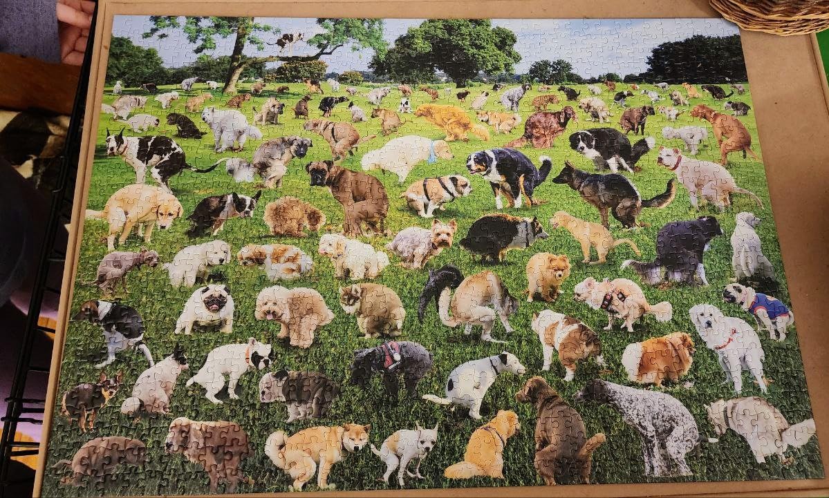 Funwares 101 Pooping Puppies Puzzle, 1000 Piece Jigsaw, Dog Lover Gag Gift customer photo 1