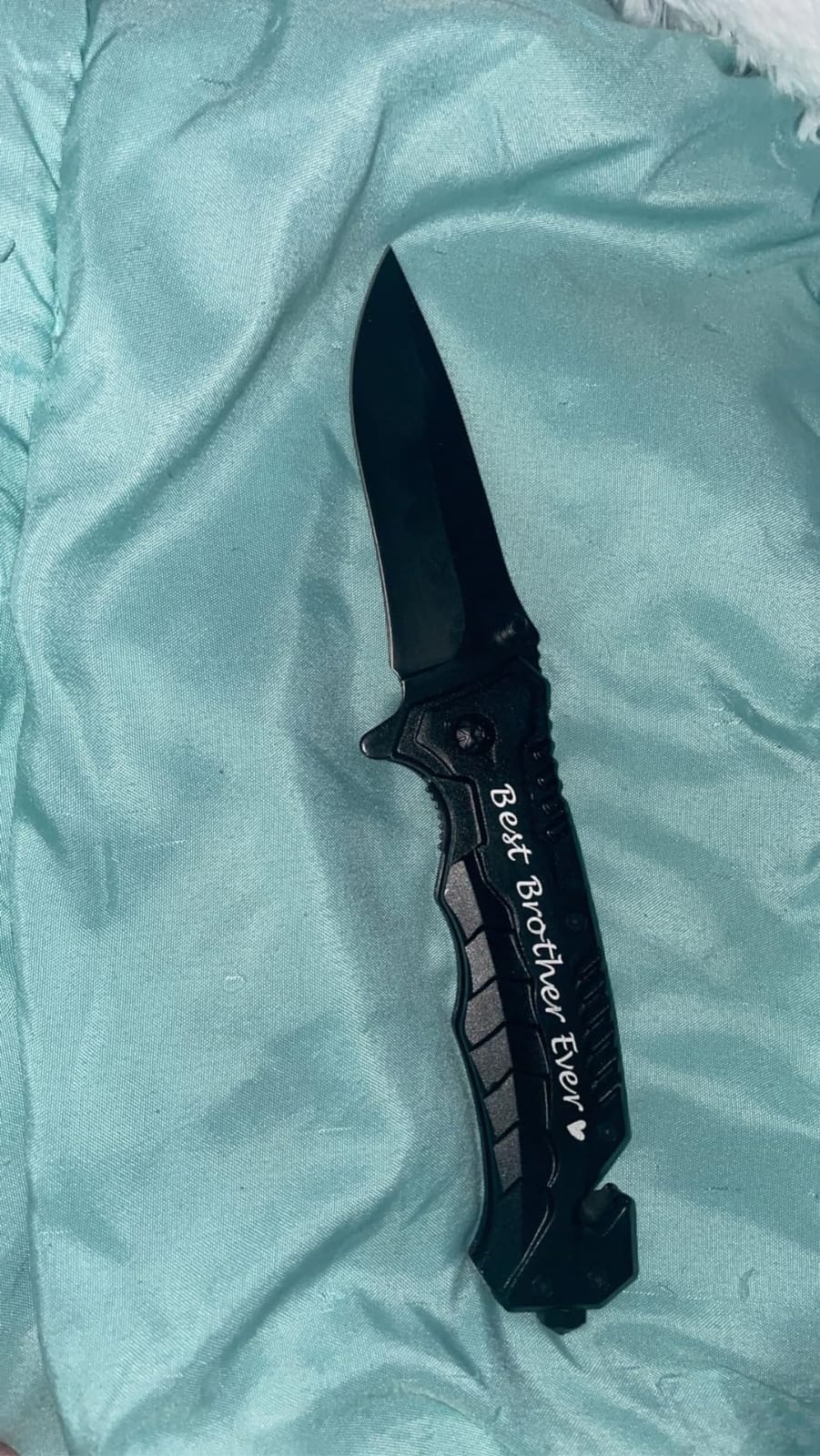 Corfara Engraved Black Pocket Knife for Stepfather Birthday Gifts - Dad & Father's Day Gift from Daughter & Son - Thank You for Being the Dad You Didn't Have to Be customer photo 2