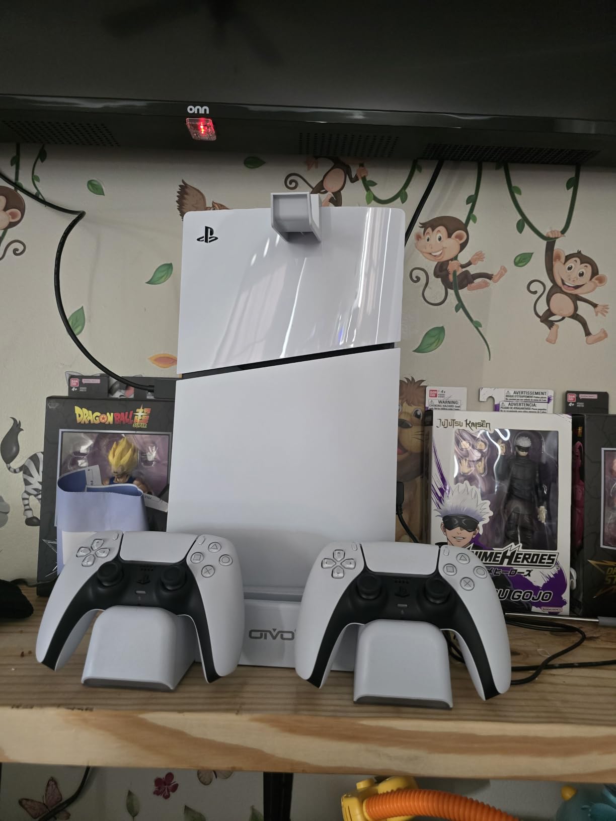 PS5/Slim/Pro Stand and Cooling Station with LED Controller Charging Station for PlayStation 5 Console, Controller Charger, Cooling Stand, PS5/Slim/Pro Skin Accessories Kit with 3 Level Cooler Fan customer photo 1