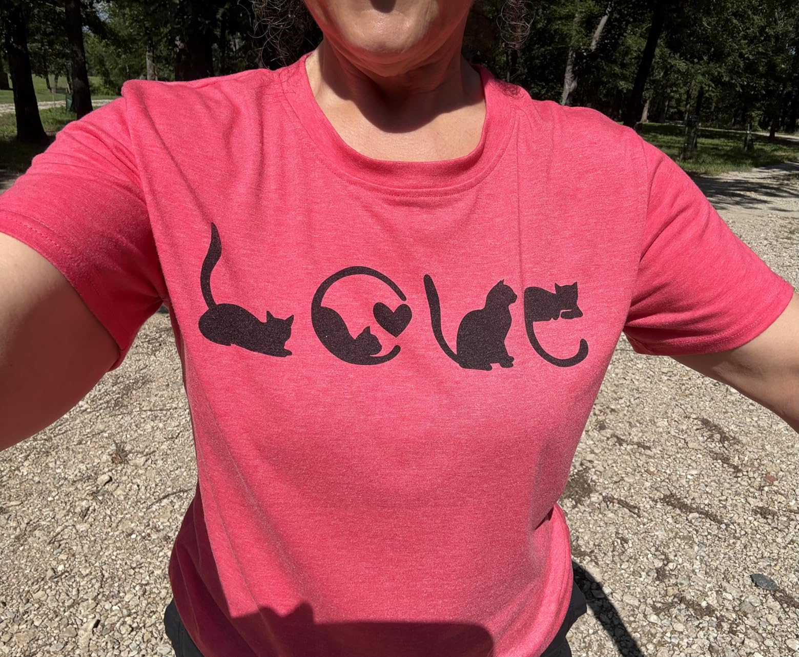 LAZYCHILD Cat Mom Shirts for Women Cat Mama T-Shirts Pet Lover Gifts Shirts customer photo 2