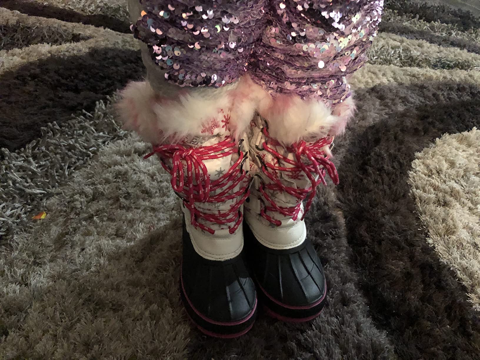 DREAM PAIRS Girls Snow Waterproof Winter Boots customer photo 1