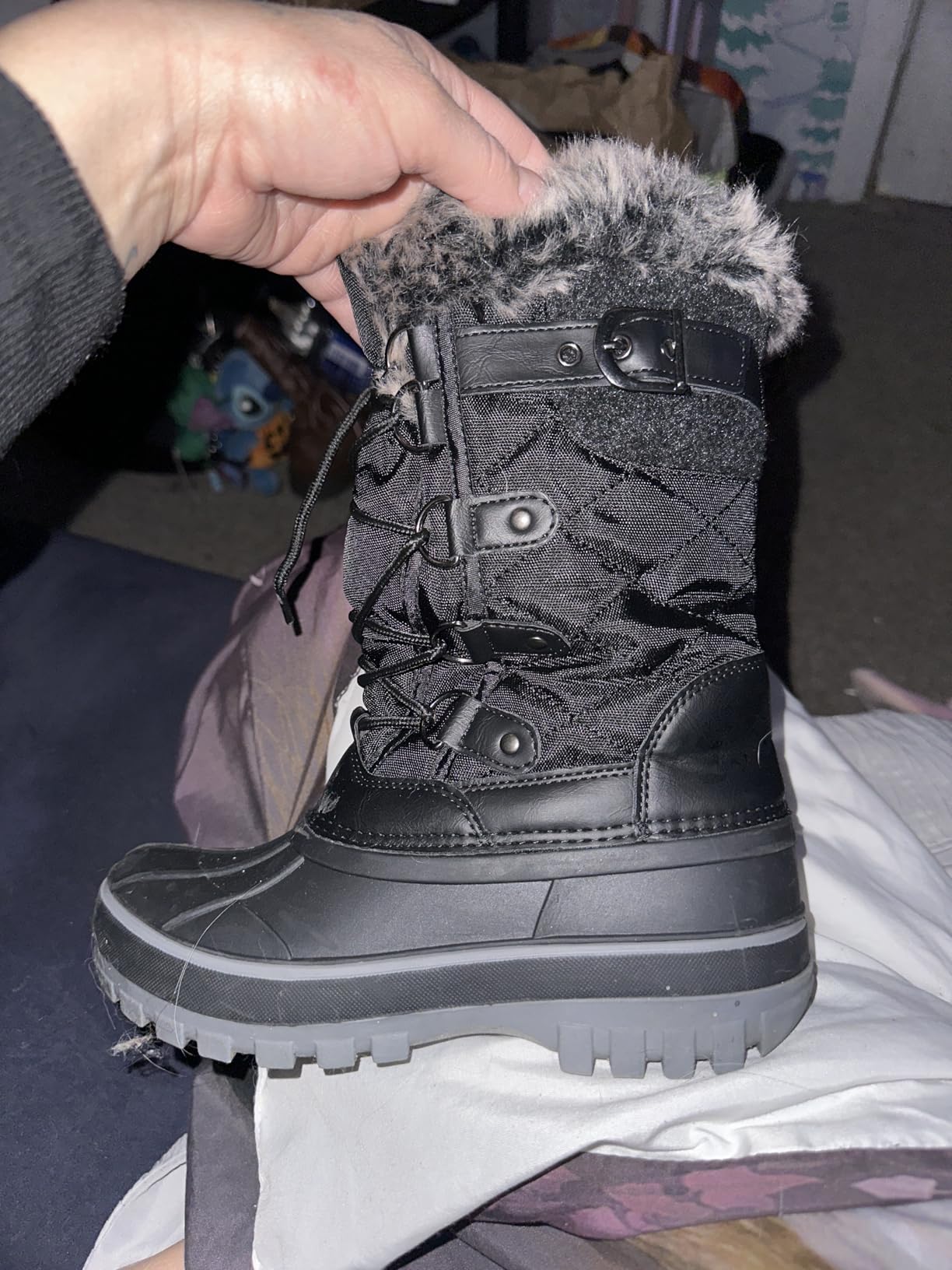 DREAM PAIRS Girls Snow Waterproof Winter Boots customer photo 2