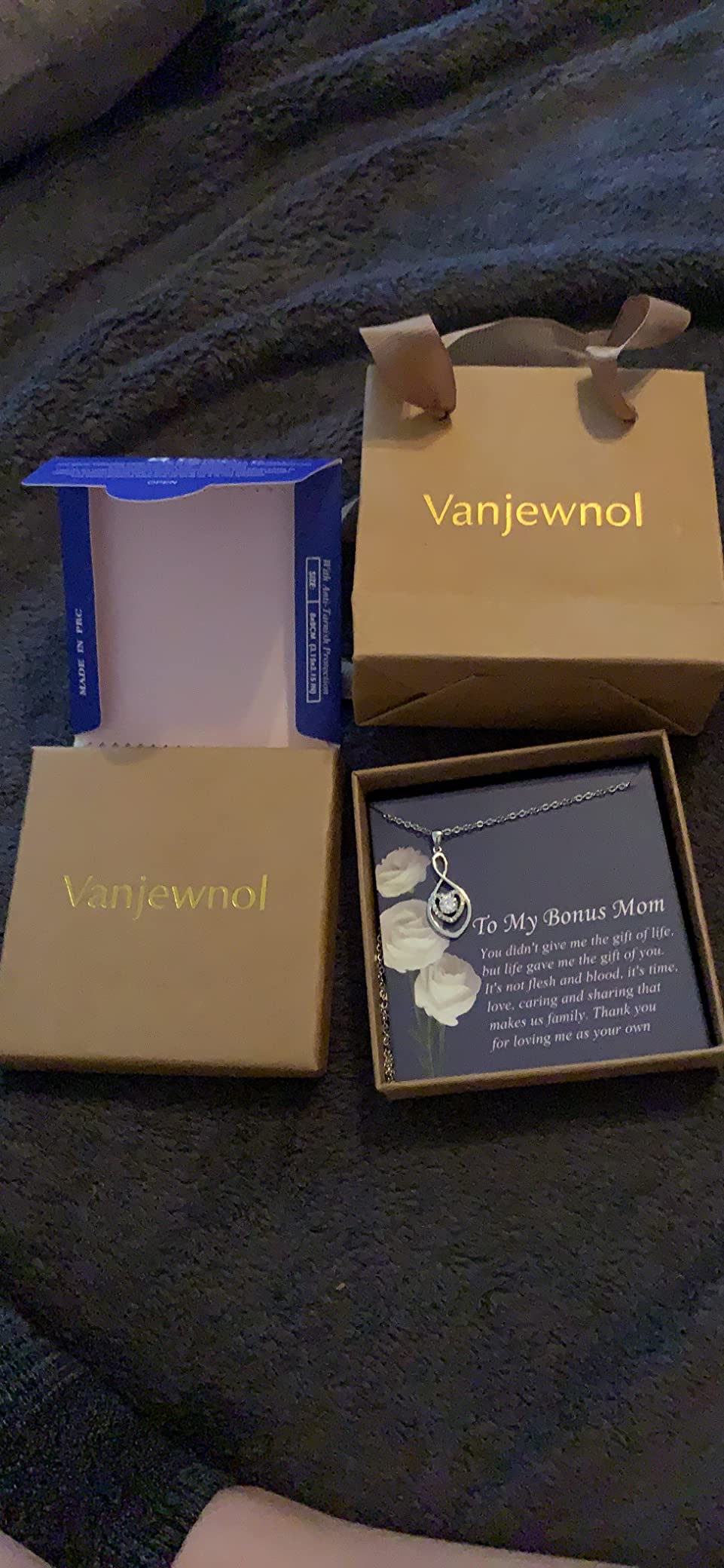 Bonus Mom Necklace Gifts, Stepmom Gifts from Daughter or Son customer photo 2