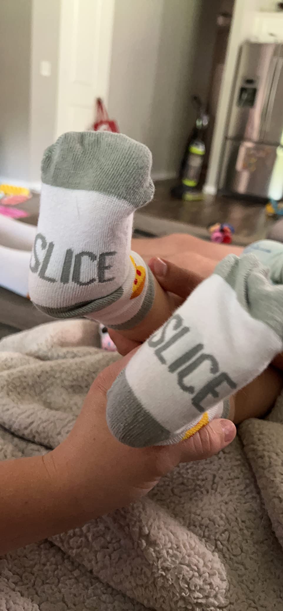 Pearhead Dad And Baby Matching Pizza Sock Set customer photo 1