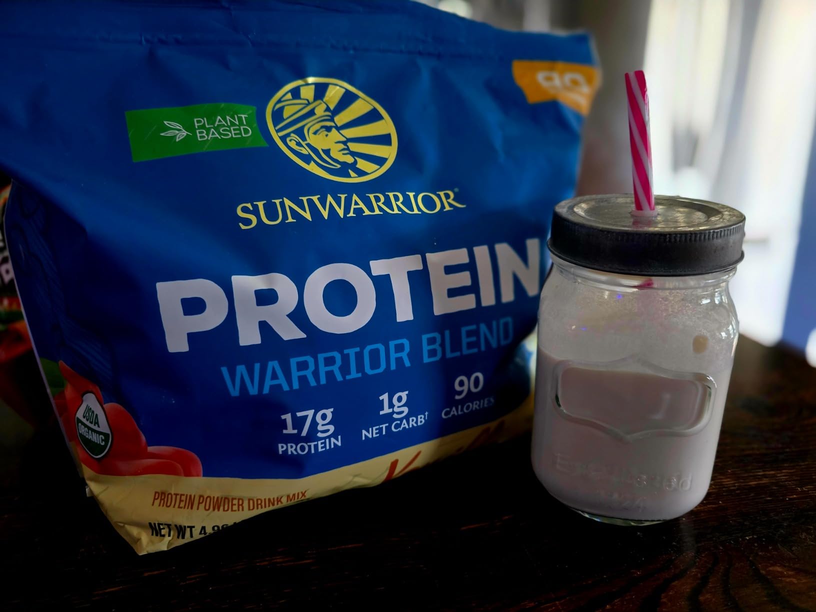 Sunwarrior Organic Plant Based Protein Powder, Vegan, Vanilla, 32 Servings customer photo 1