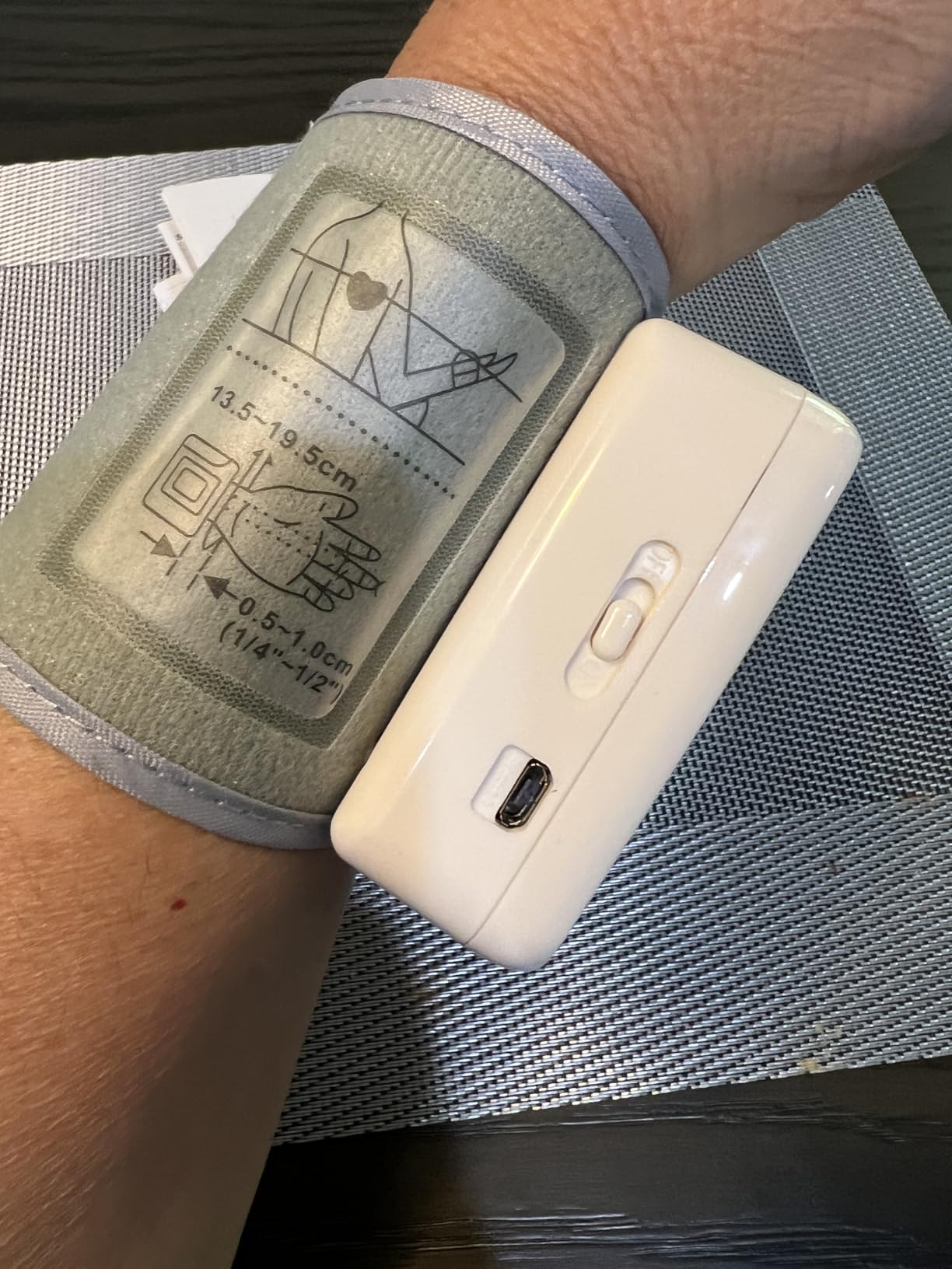 FDA Cleared Blood Pressure Monitor Wrist BP Machine for Home Use | 5.3-7.7in Adjustable Wrist Cuff, Portable & Rechargeable, 2 Users *90 Memory, LCD Screen, Voice Prompt, Carrying Case customer photo 1