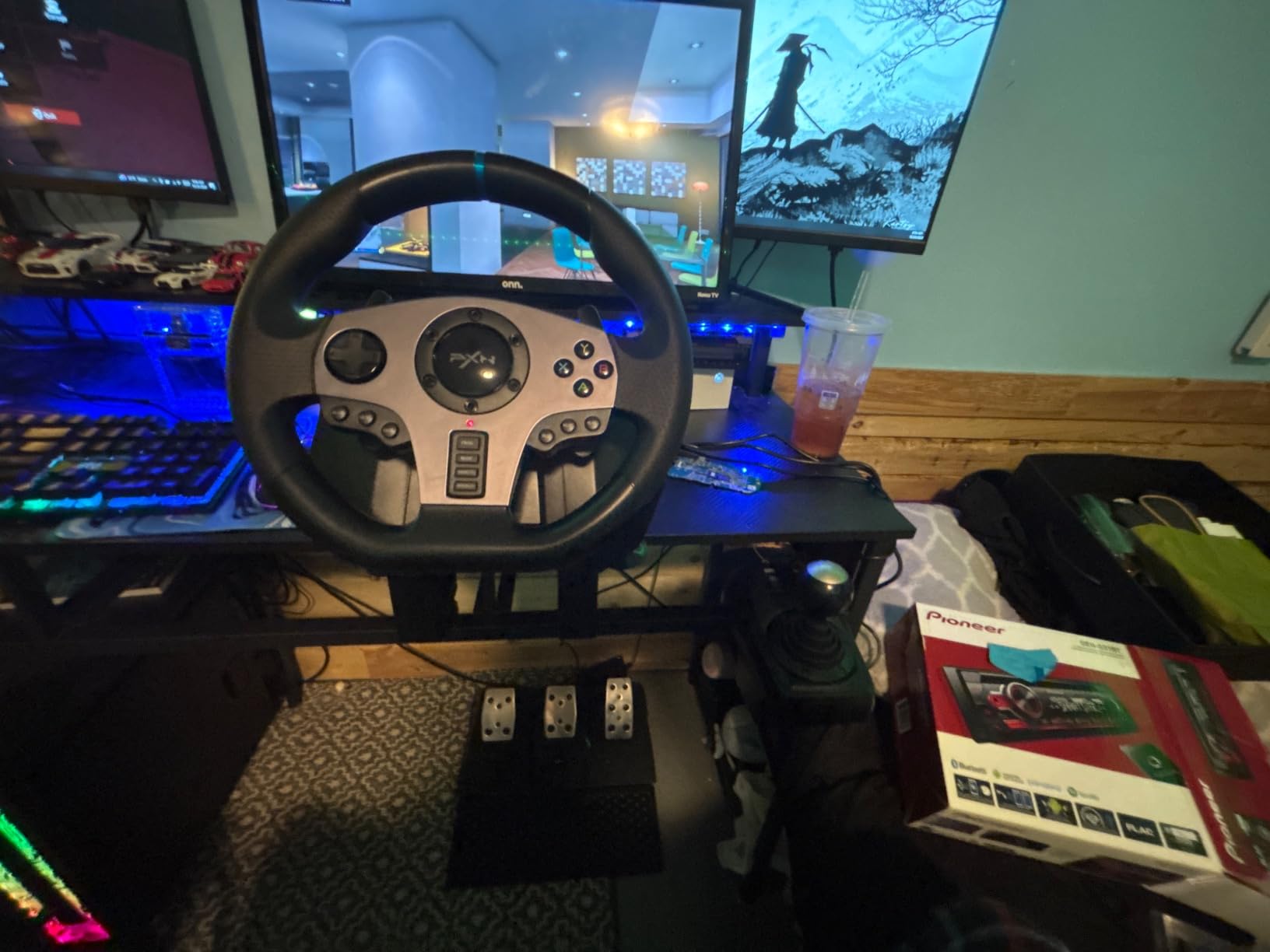 PXN V9 Gaming steering Wheel with Pedals and Shifter for PC,PS4,PS3,Xbox customer photo 2